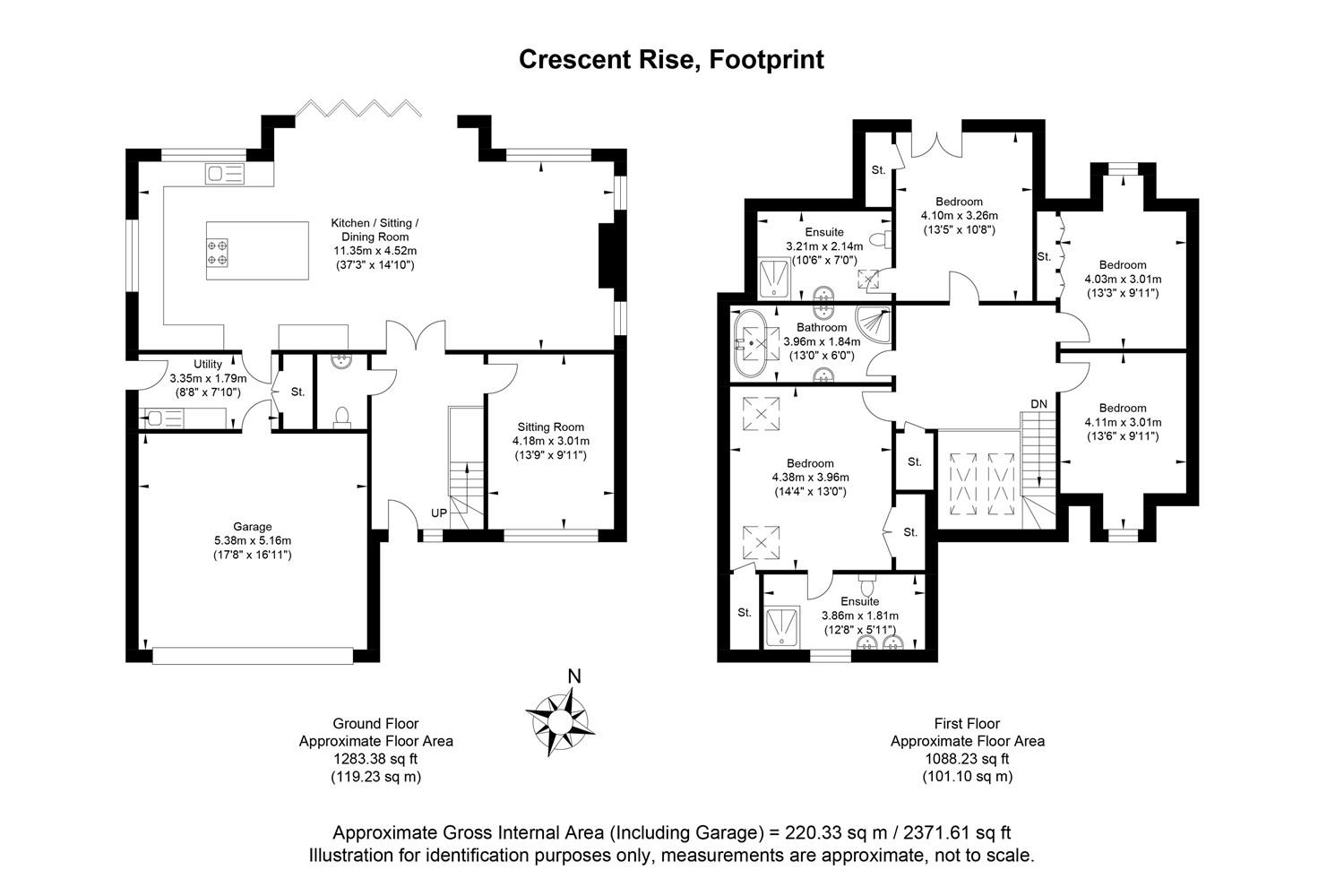 Crescent Rise, Thakeham floorplan