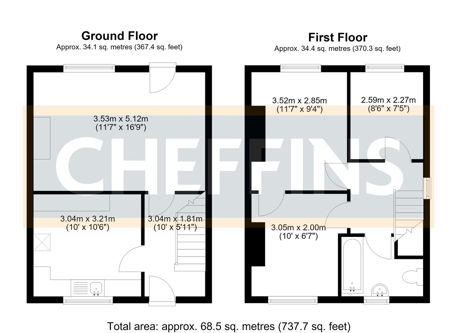 14, Lark Bank, Ely floorplan