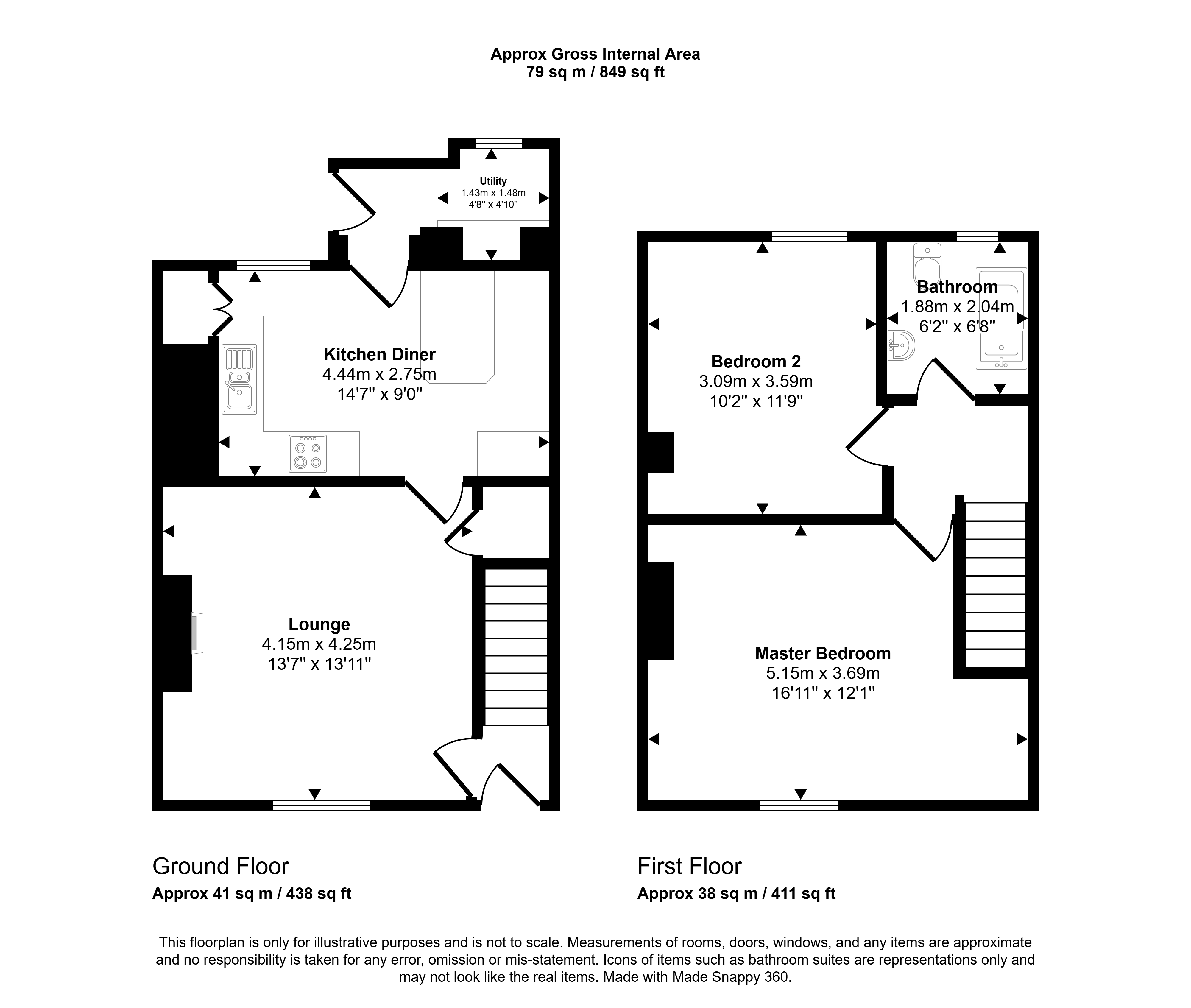 25, Orchard Terrace, Newcastle upon Tyne floorplan