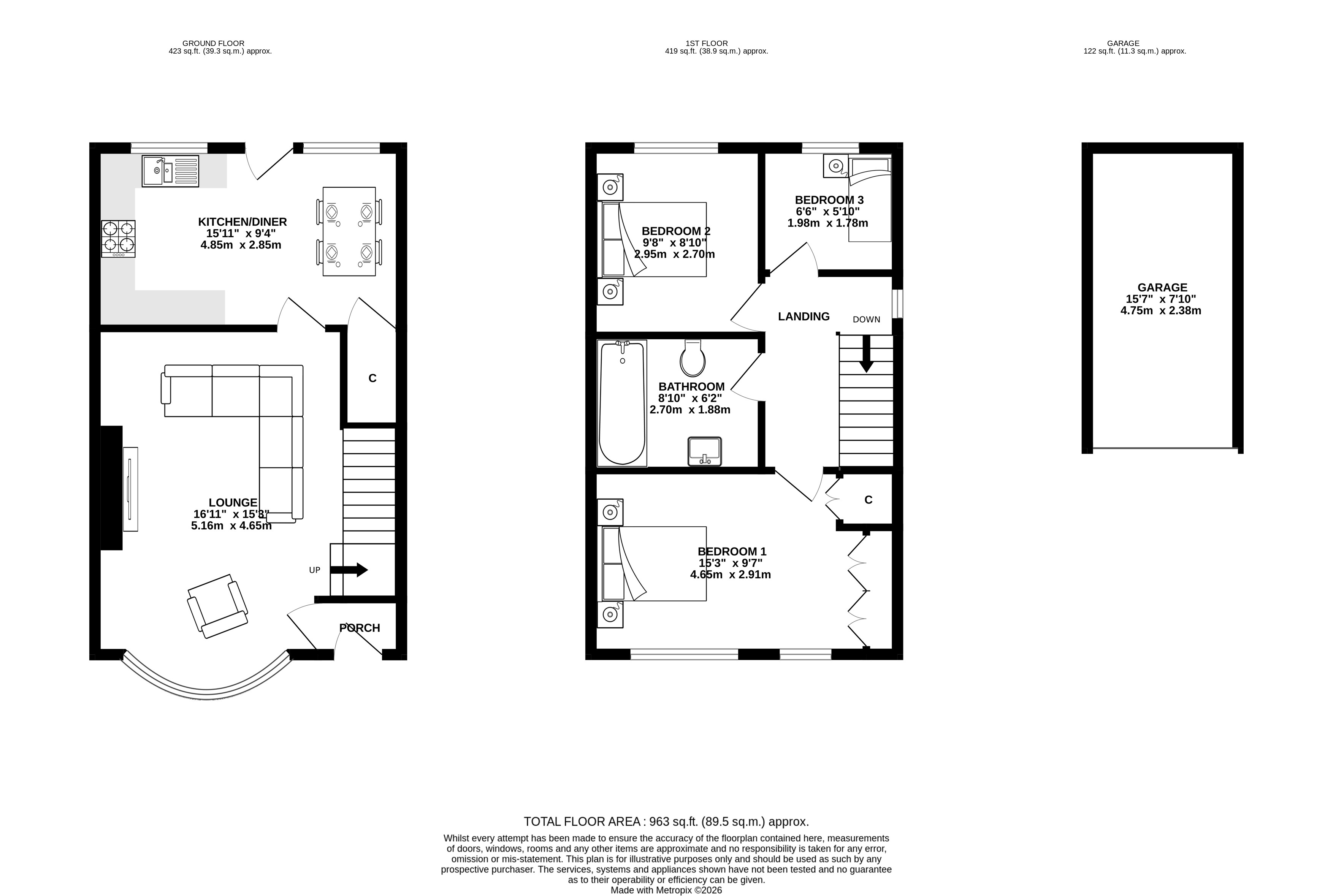 Valley Road, West Yorkshire floorplan