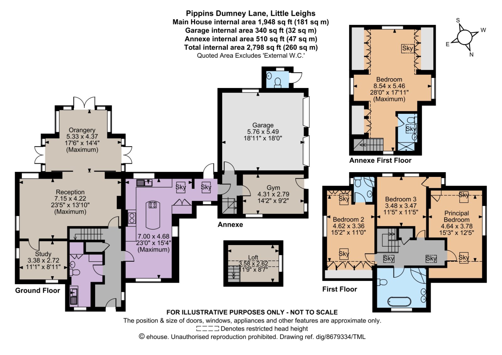 Pippins,, Dumney Lane, Chelmsford floorplan