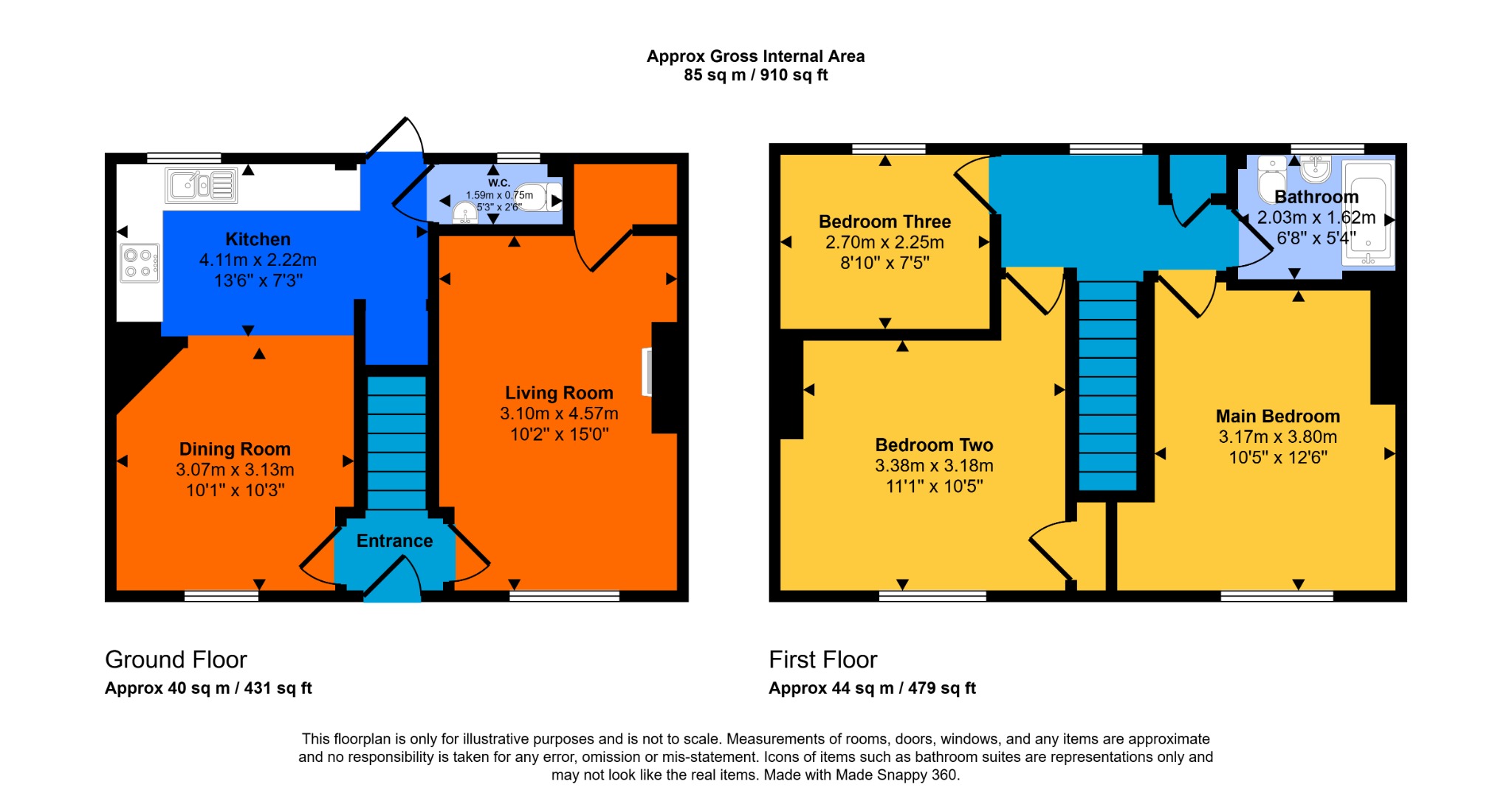 7 Milford Road, Dorchester, Dorset floorplan