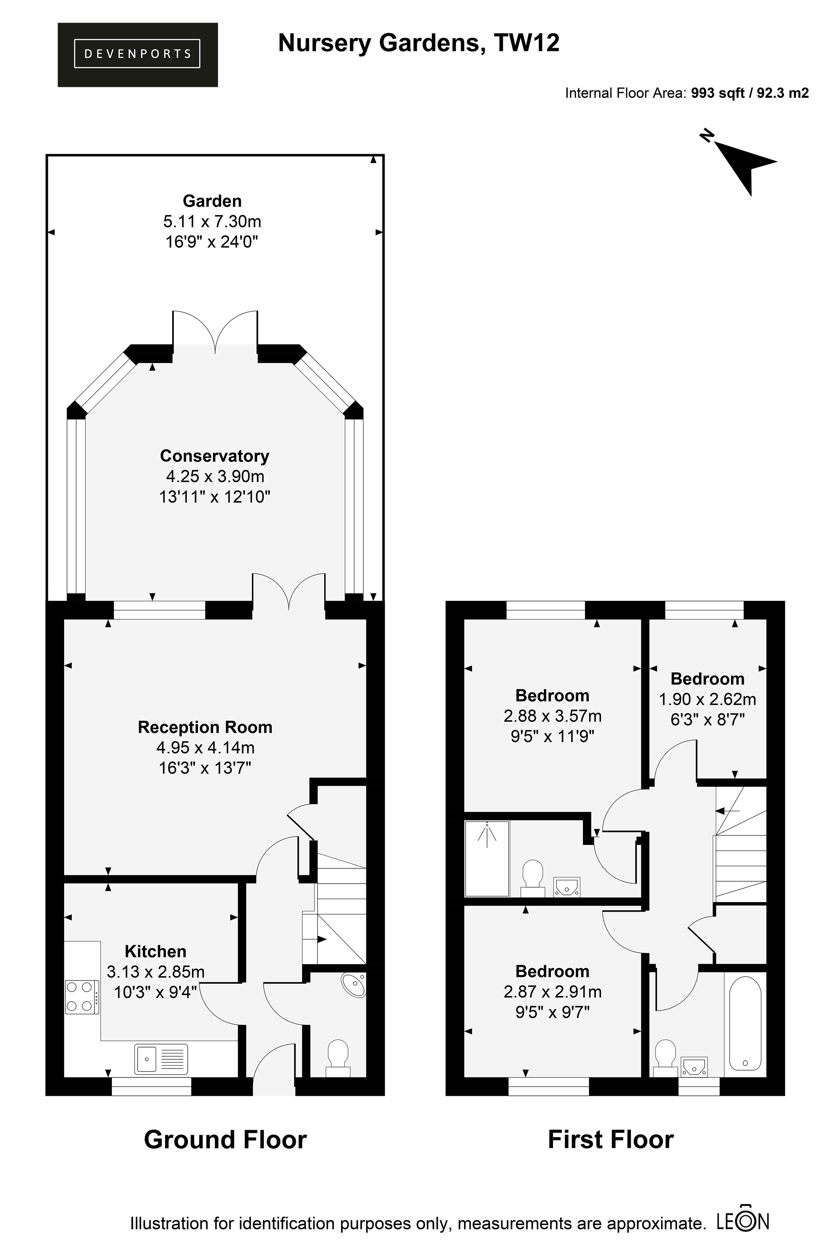9, Nursery Gardens, Hampton floorplan