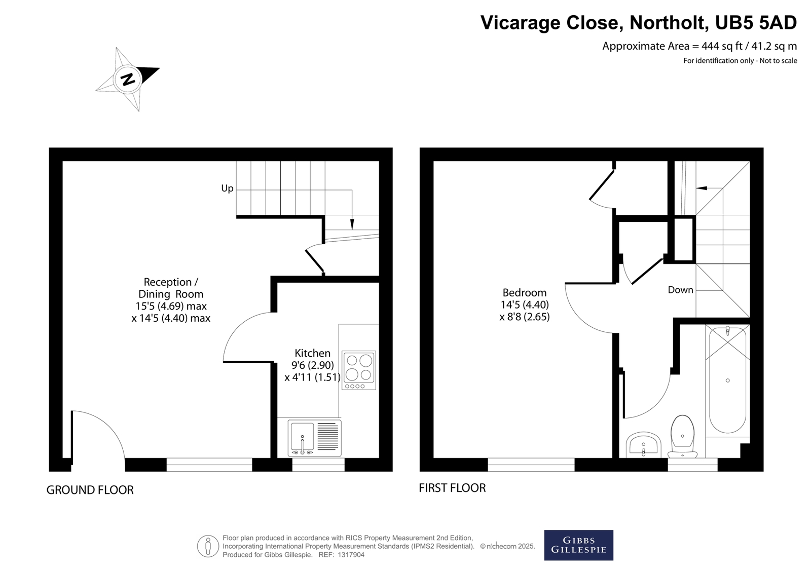 29, Vicarage Close, Middlesex floorplan