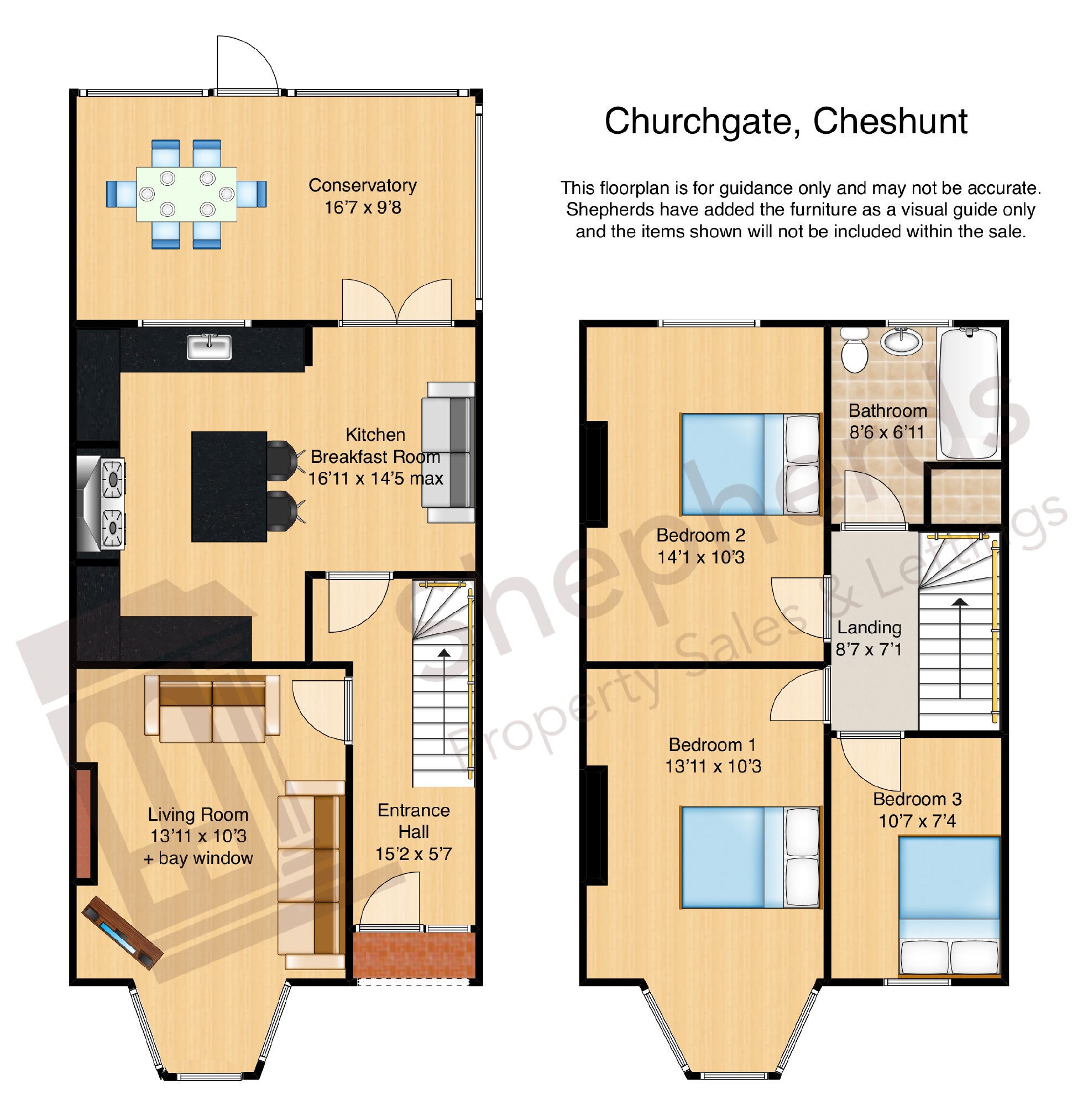3 Bedrooms Semi-detached house for sale in Churchgate, Cheshunt, Hertfordshire EN8