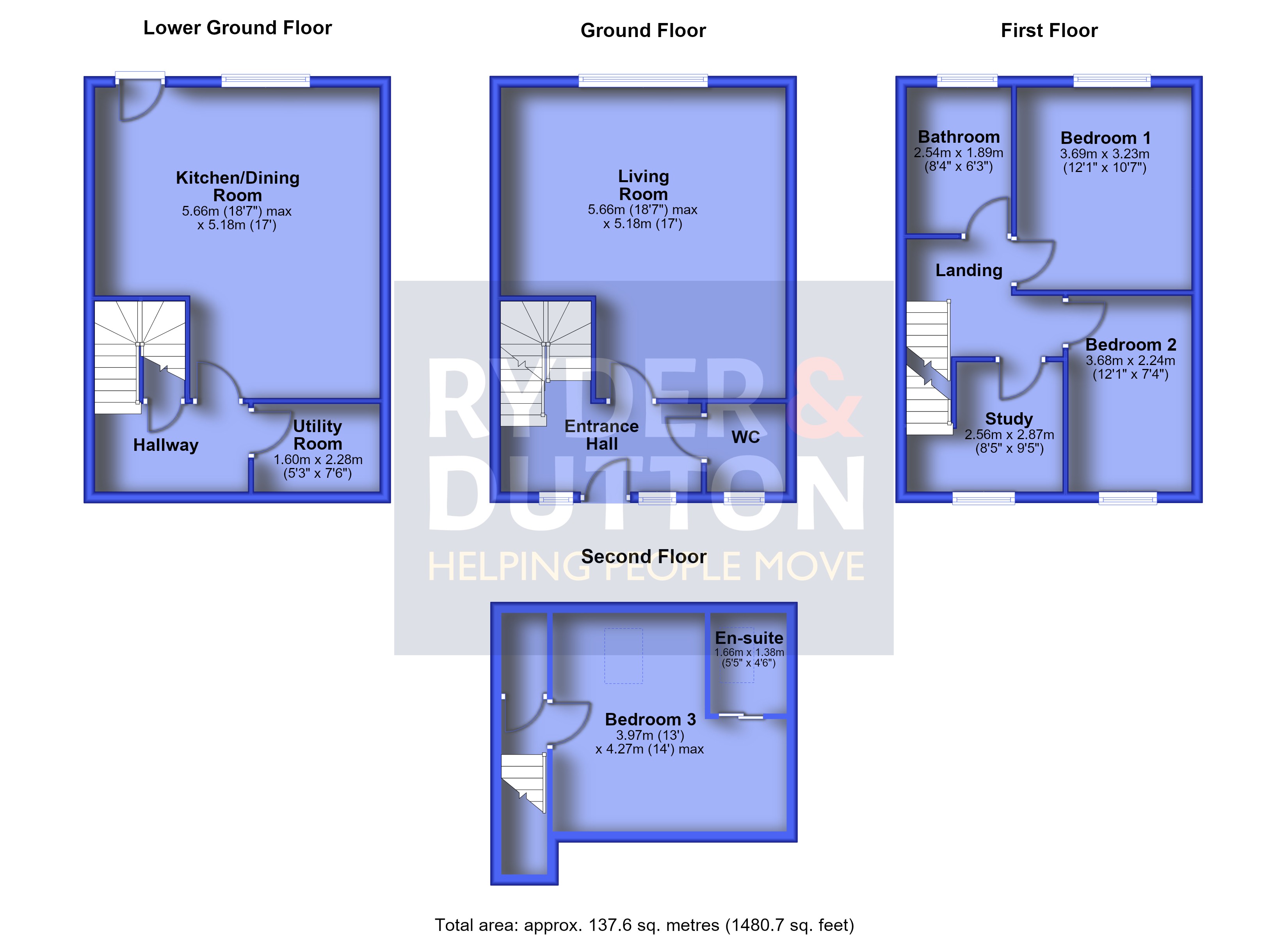 107, Handel Street, Huddersfield floorplan