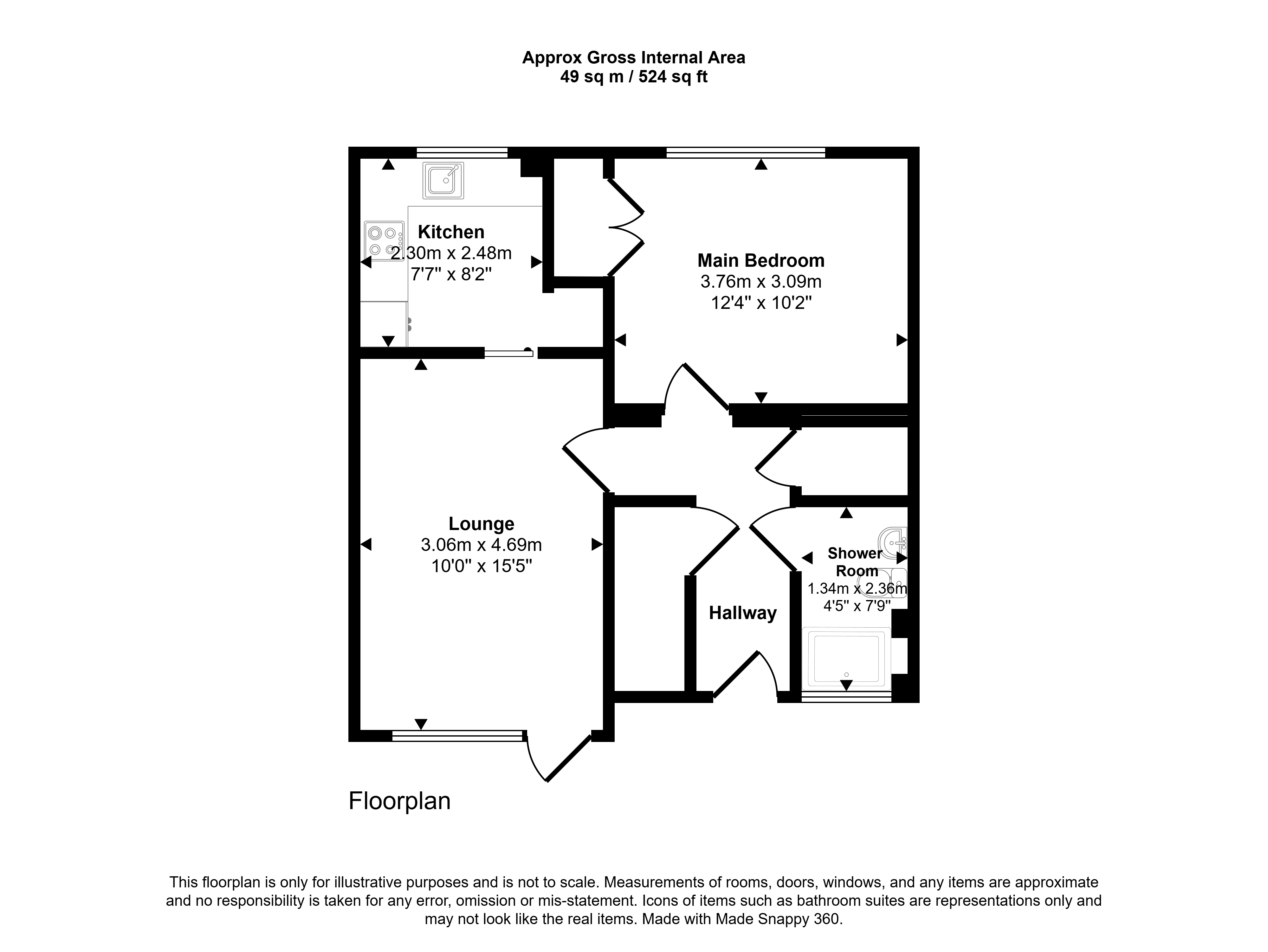 26a, Paisley Road, Renfrew floorplan