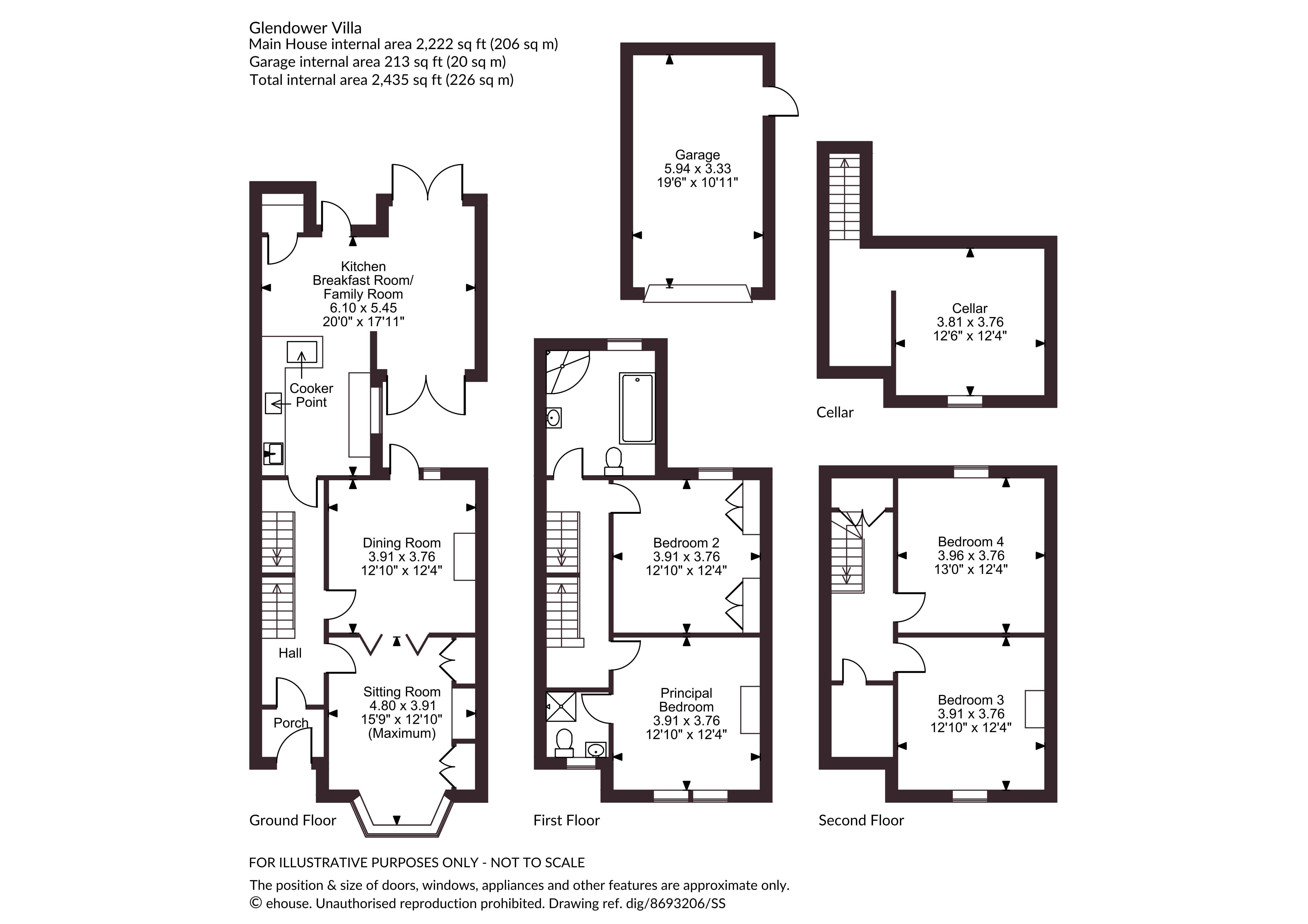 Glendower Villa, 97, The Mount, Shropshire floorplan
