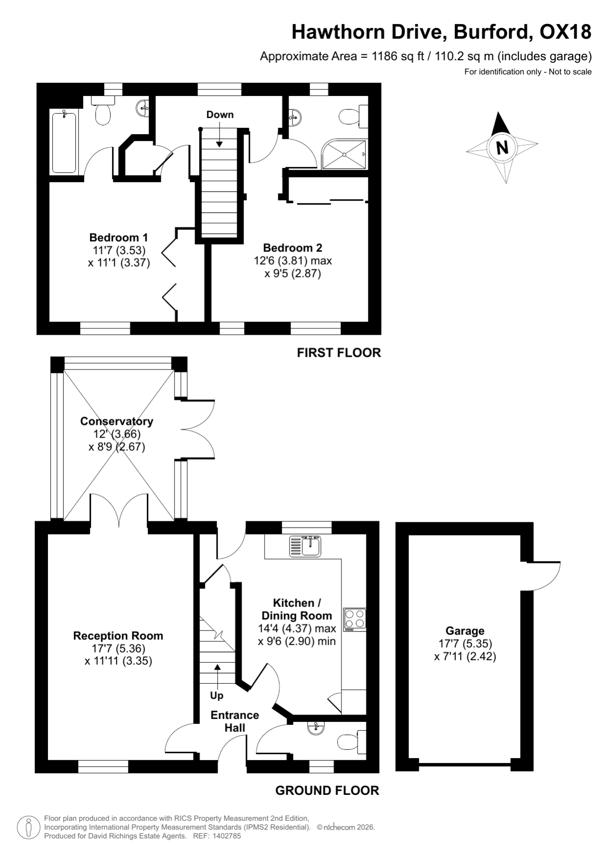 12, Hawthorn Drive, Burford floorplan