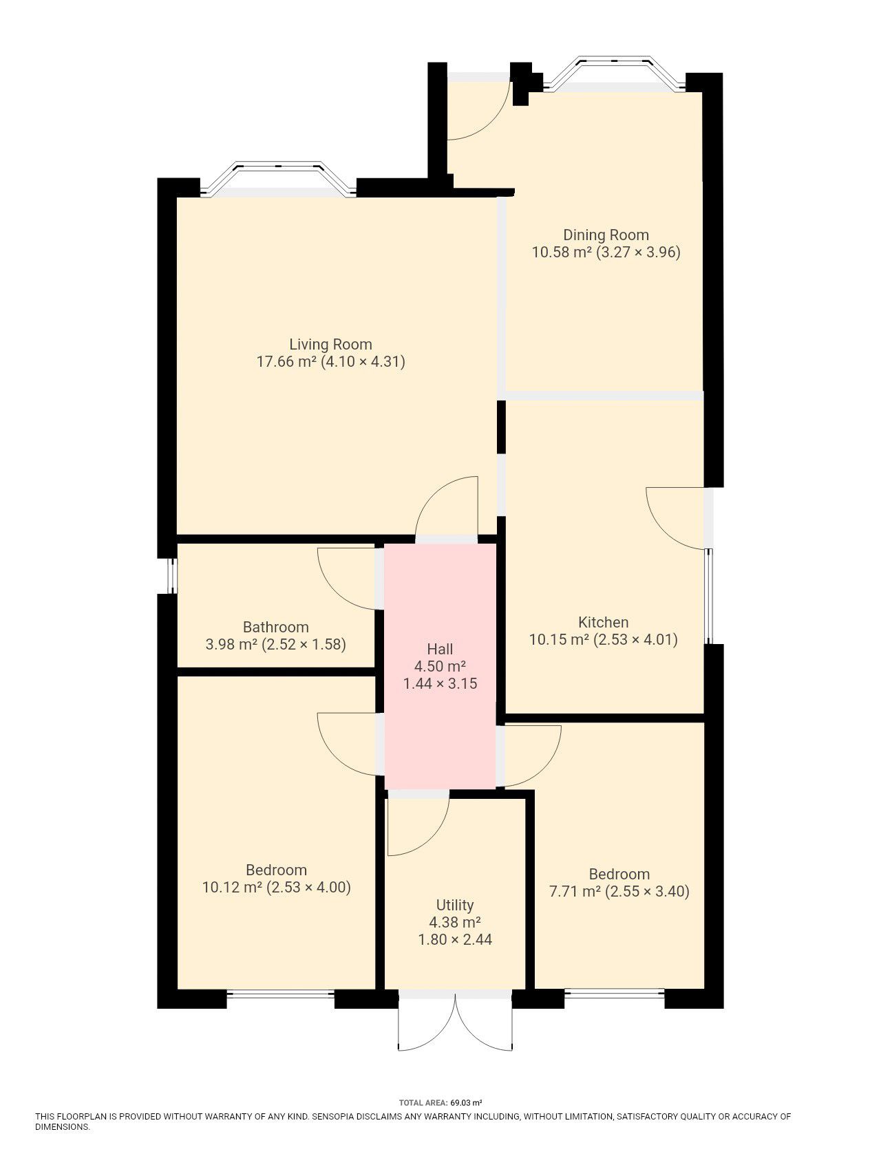 72, Upperfield Road, Rotherham floorplan