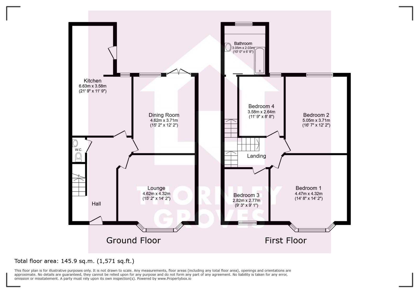 51, Acresfield Road, Salford floorplan
