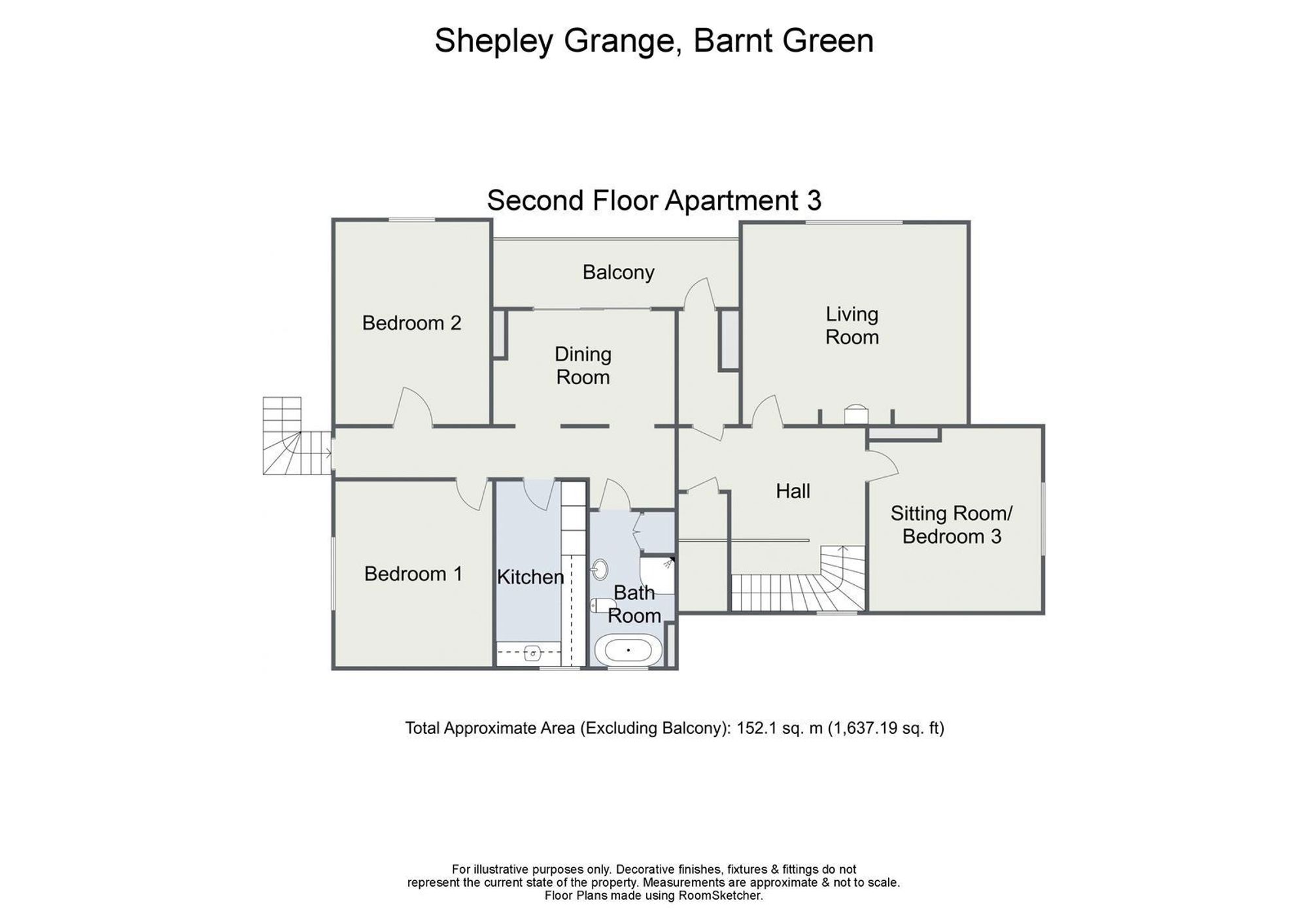 Apt 3, Shepley Grange, Birmingham floorplan