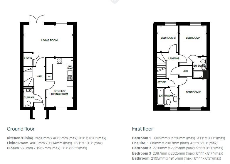 Plot 25 - The Bracken, Ruby Meadows, Holsworthy floorplan