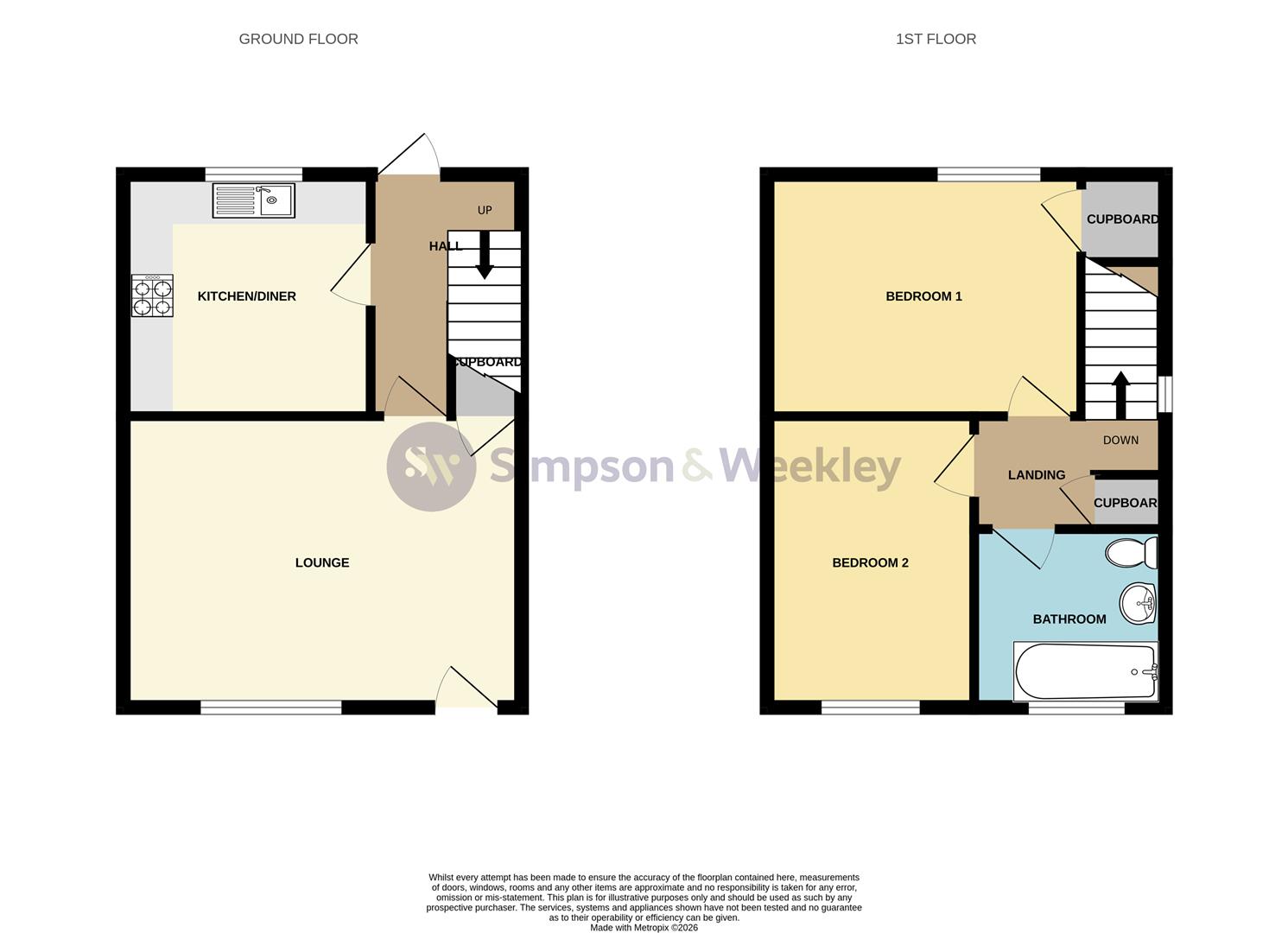 204, Jubilee Crescent, Wellingborough floorplan