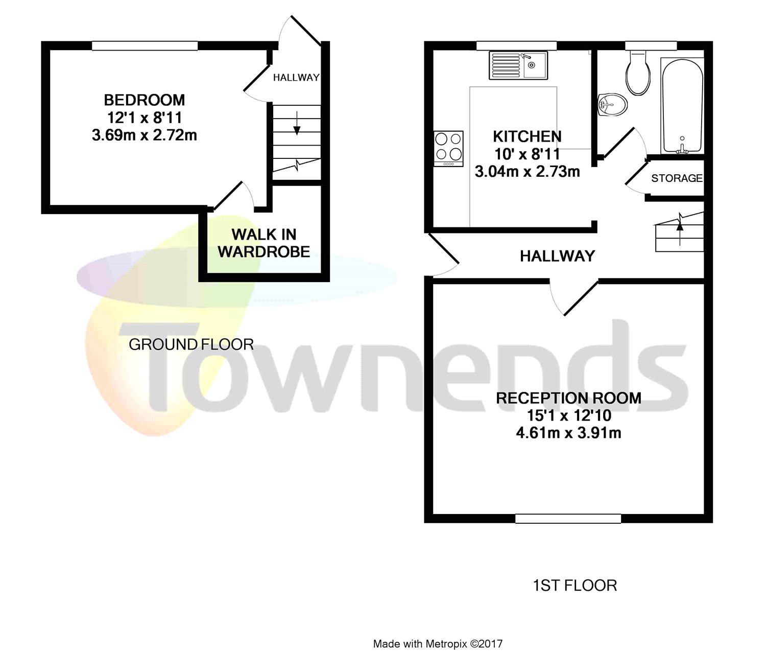 1 Bedrooms Maisonette to rent in Gresham Road, Staines-Upon-Thames, Middlesex TW18