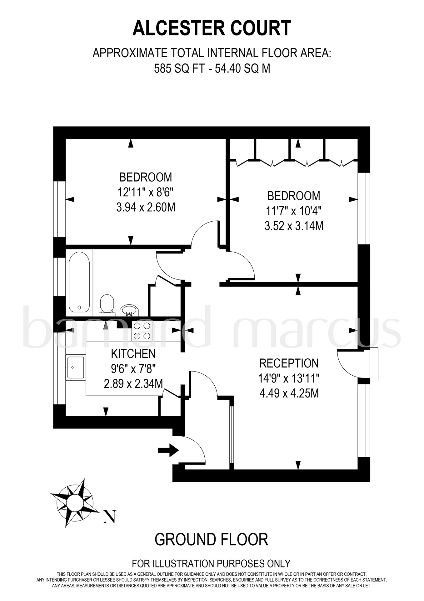 2 Bedrooms Flat for sale in Alcester Road, Wallington SM6