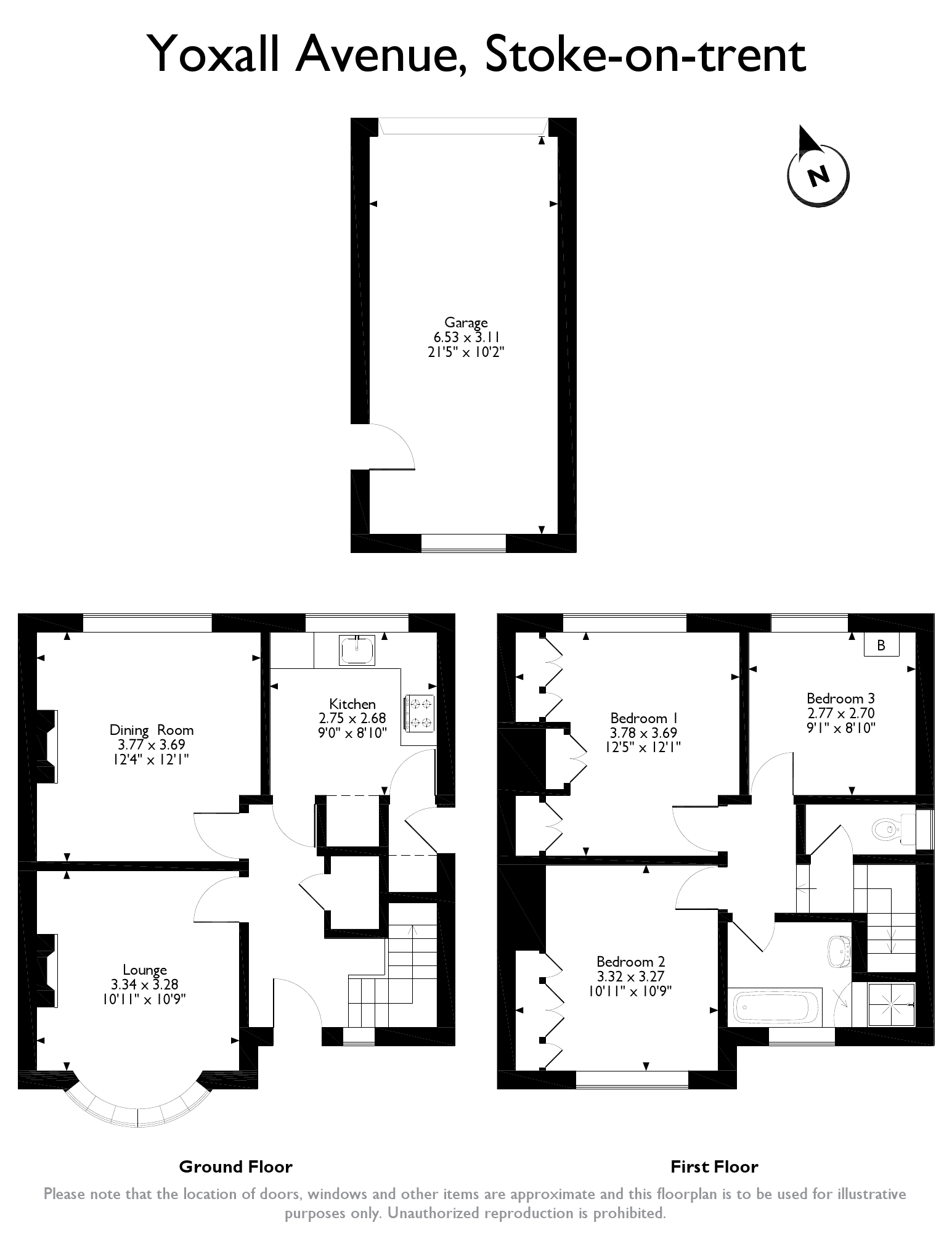 3 Bedrooms Semi-detached house for sale in Yoxall Avenue, Stoke-On-Trent ST4