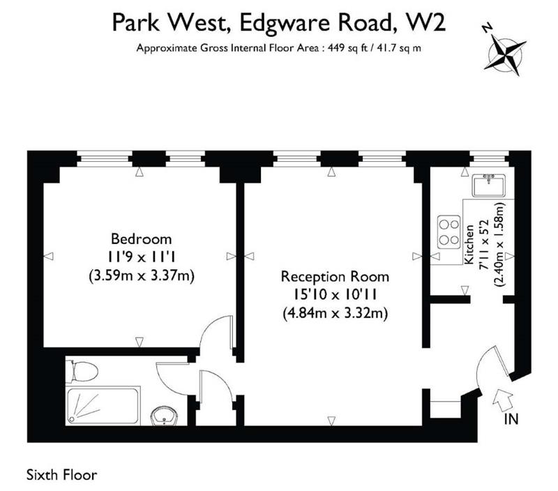 1 Bedrooms Flat for sale in Park West, Edgware Road, London W2