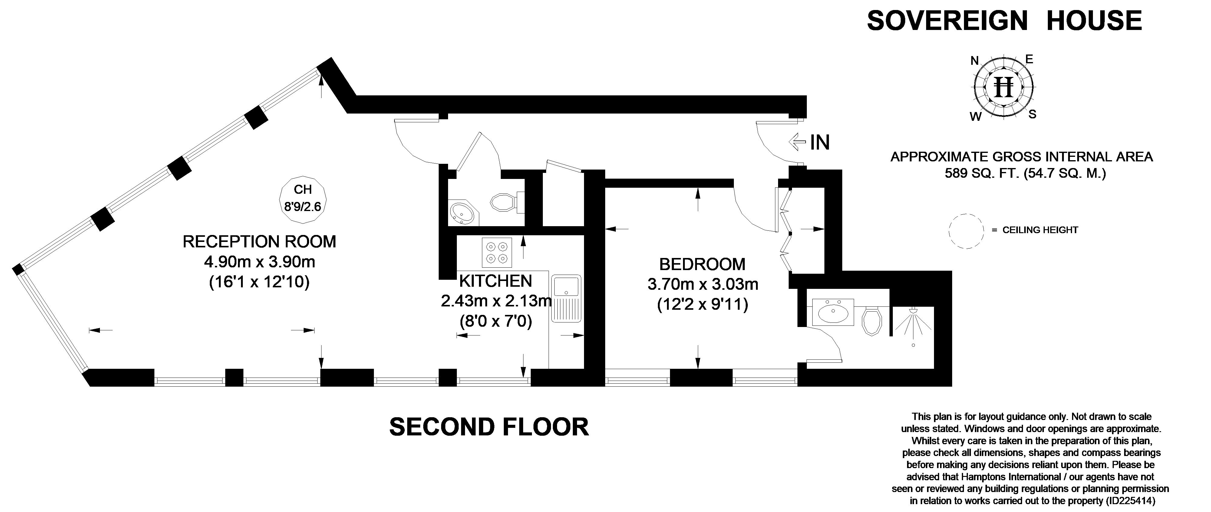 Flat E, Sovereign House, 5, Poppins Court, London floorplan