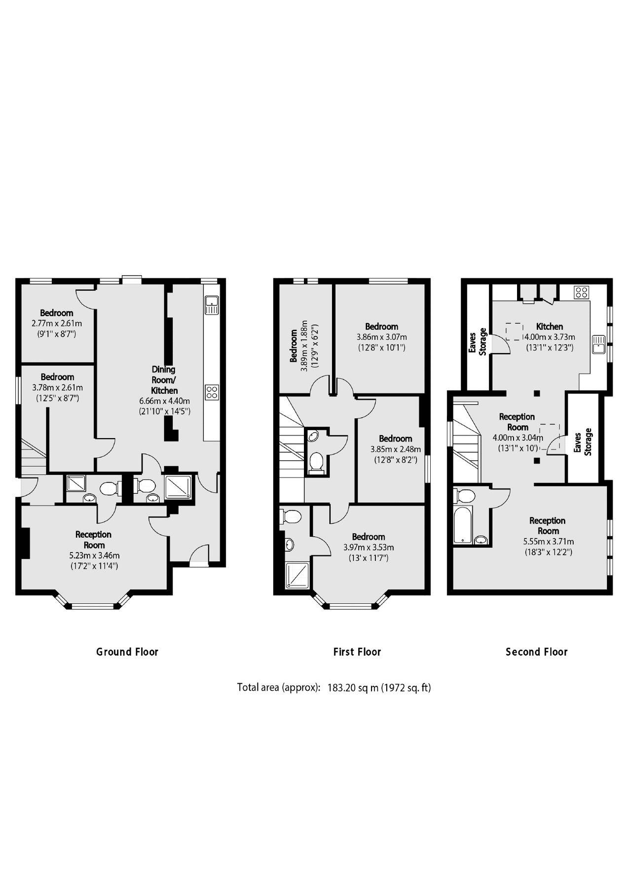 3, Abercorn Road, London floorplan