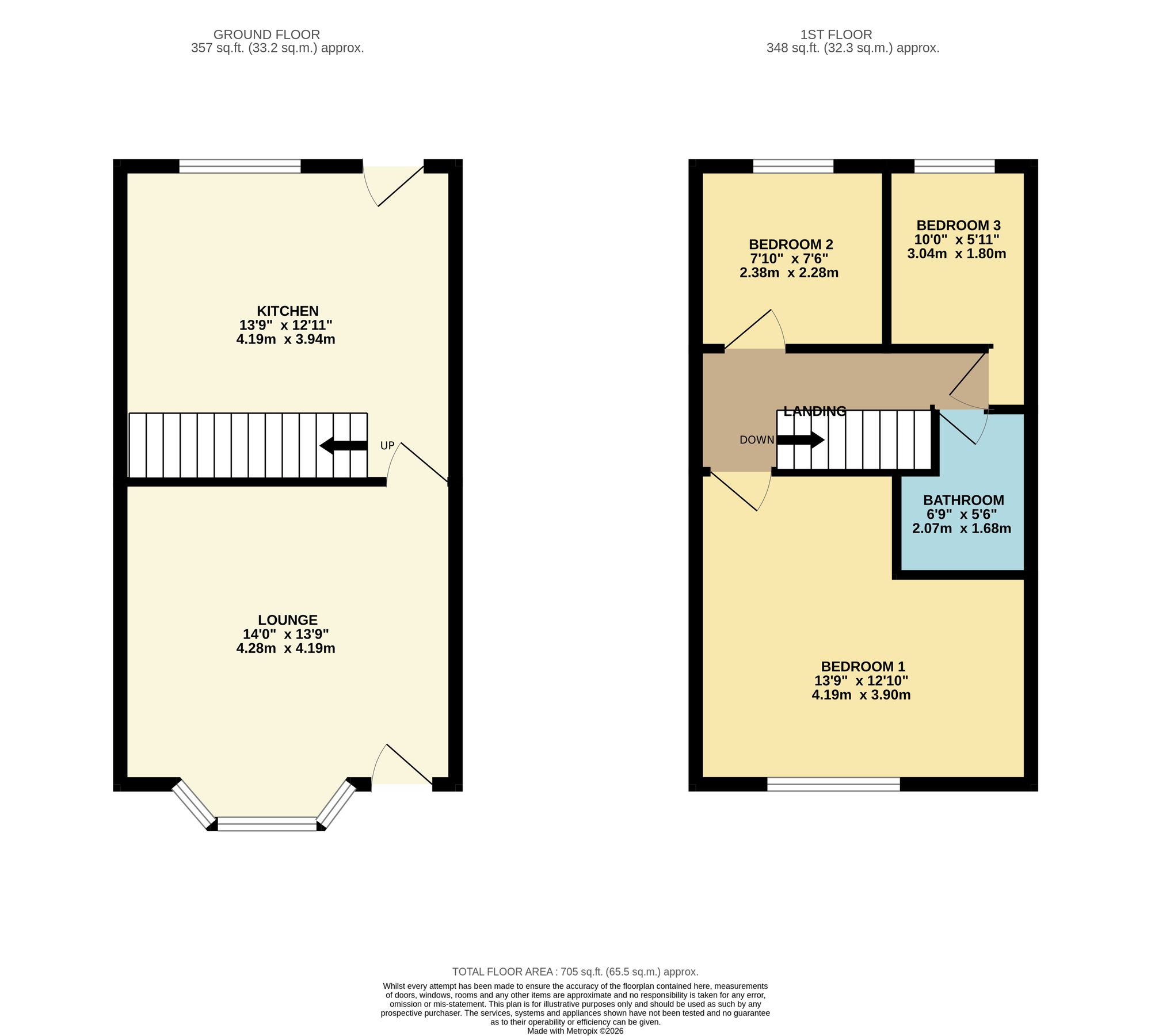 167 Wash Lane, Bury floorplan