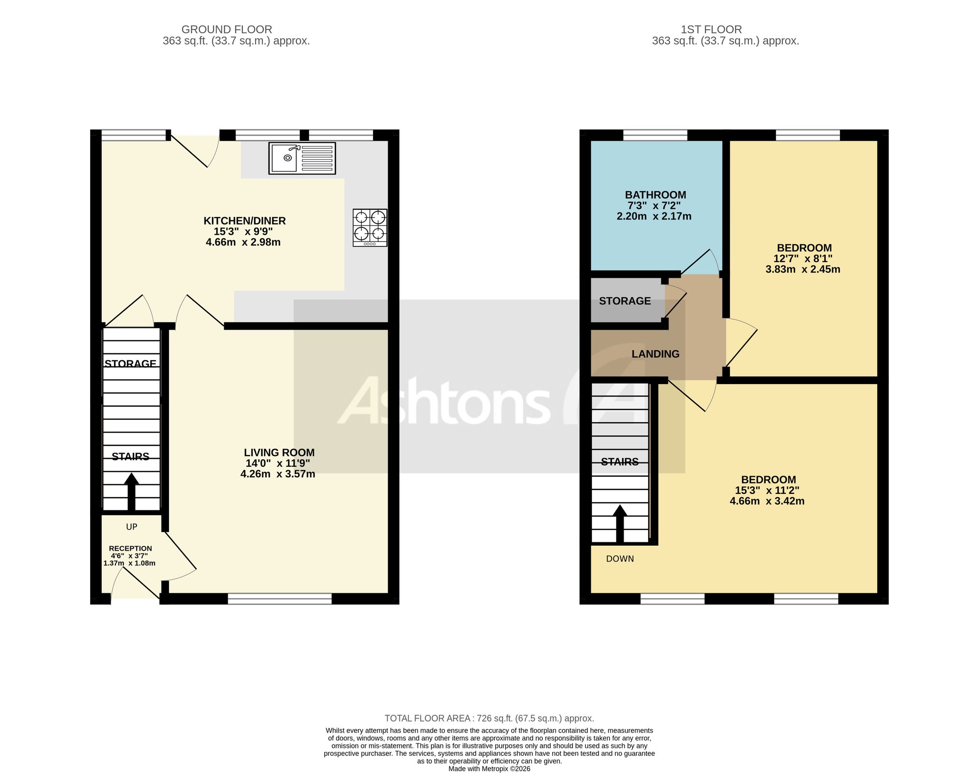 196 Warrington Road, Leigh floorplan