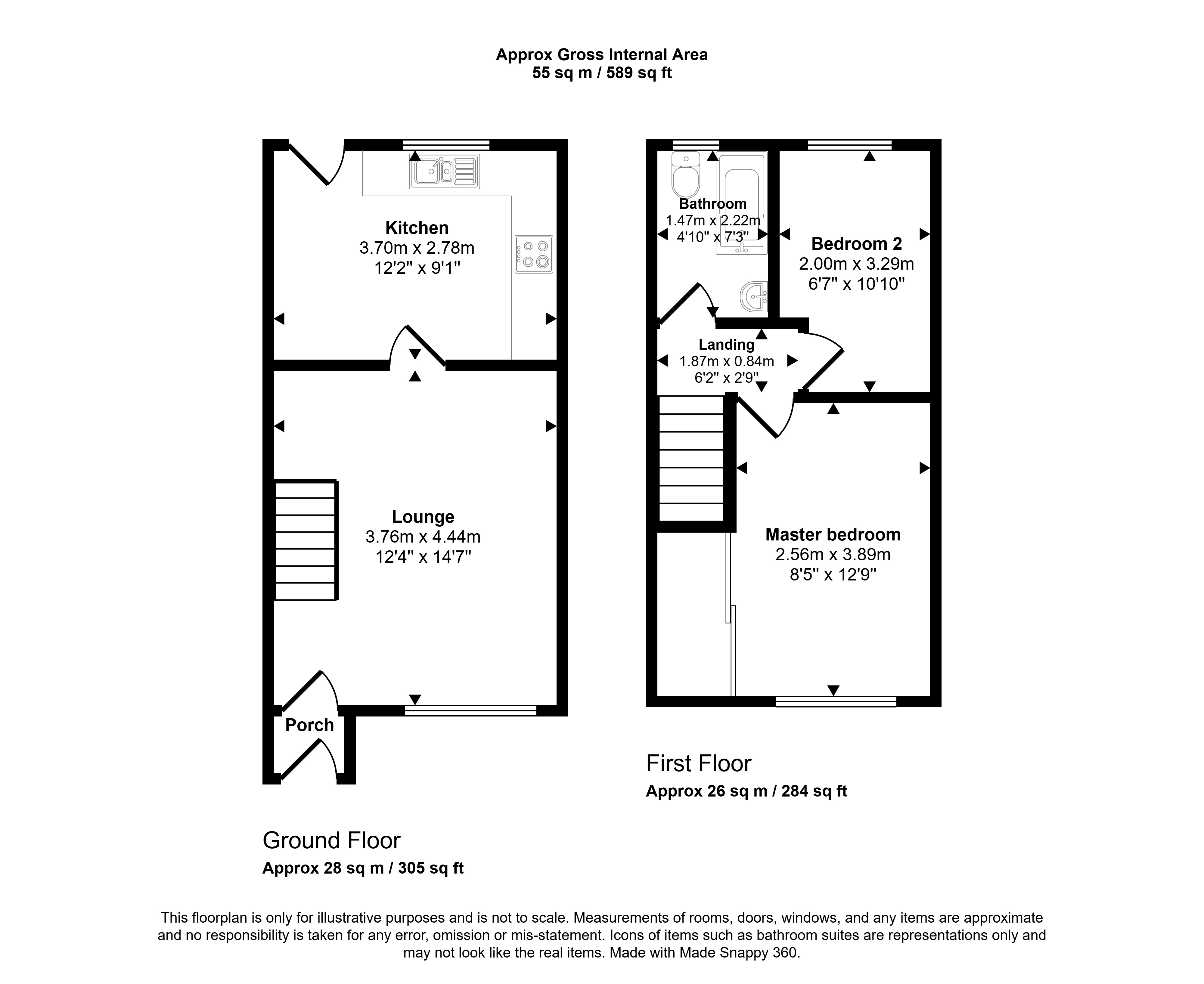 23, Byron Court, Newcastle upon Tyne floorplan