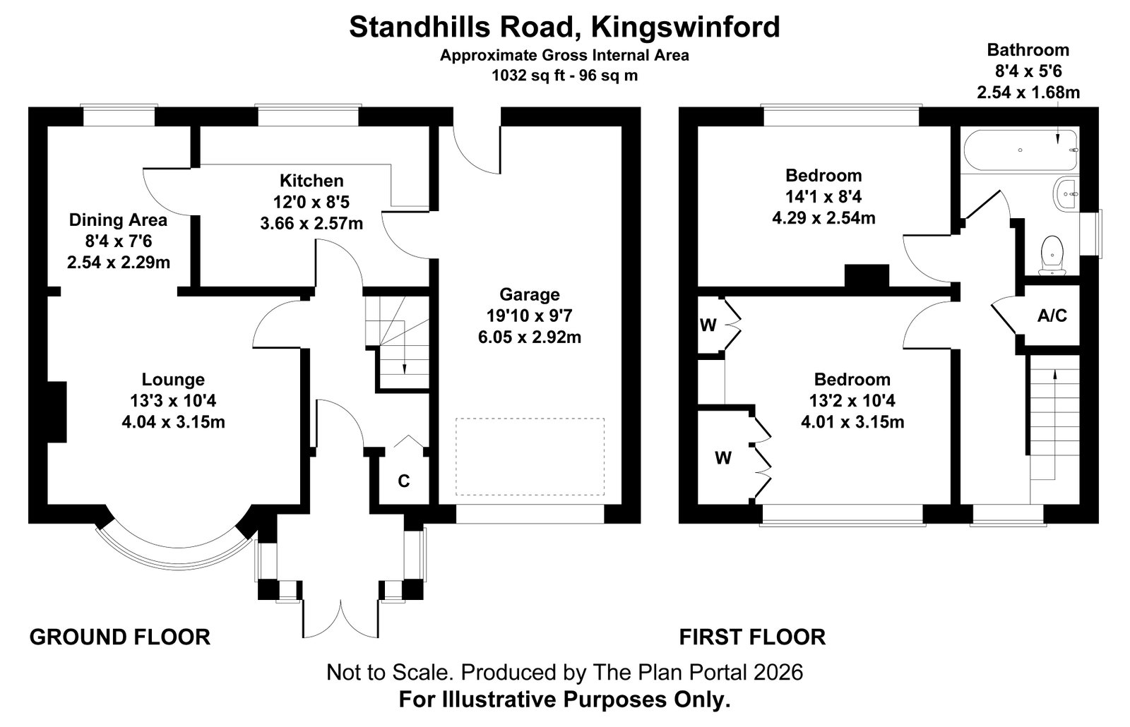 106, Standhills Road, Kingswinford floorplan
