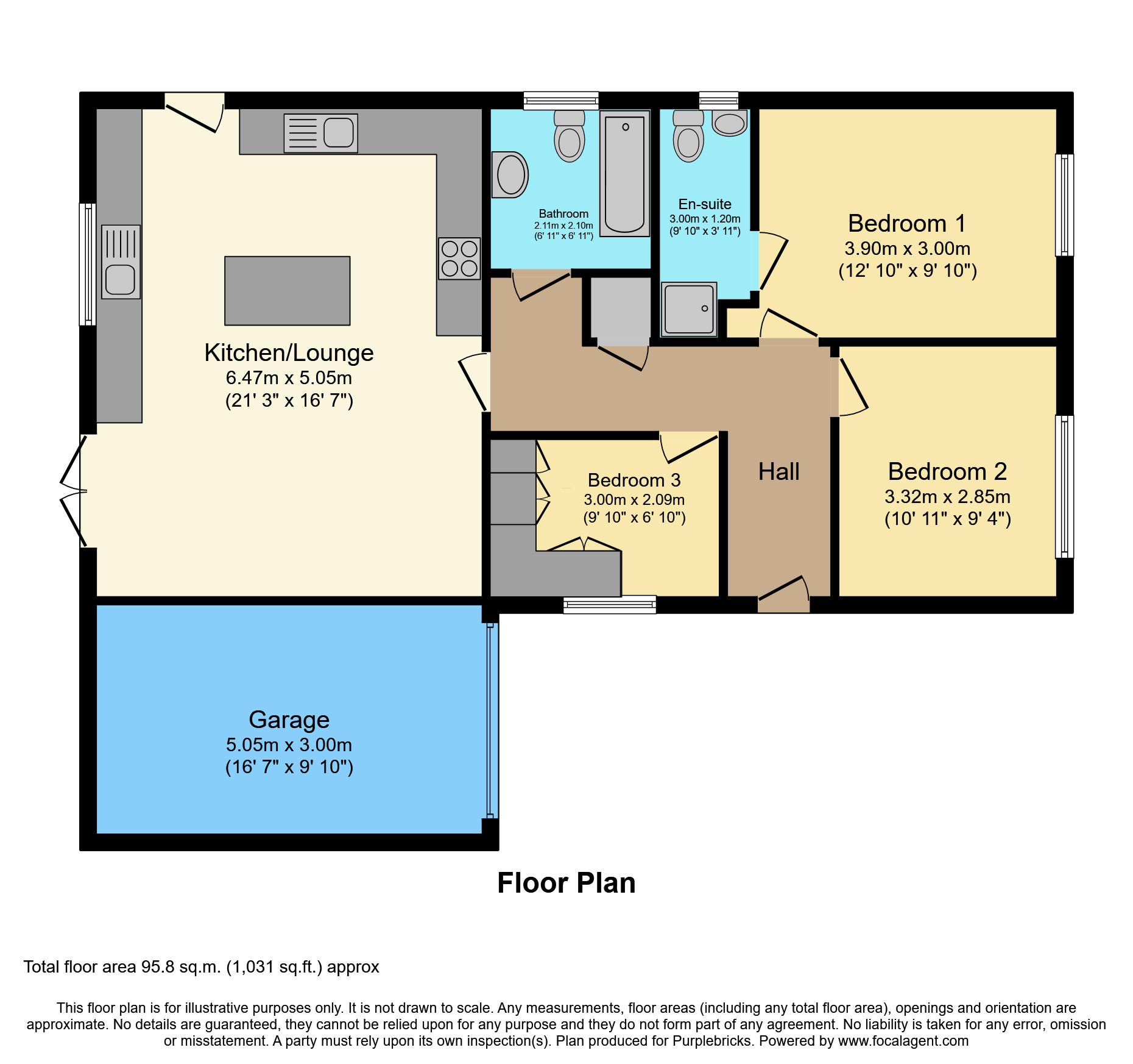 7, Woodlands Close, Scratby floorplan