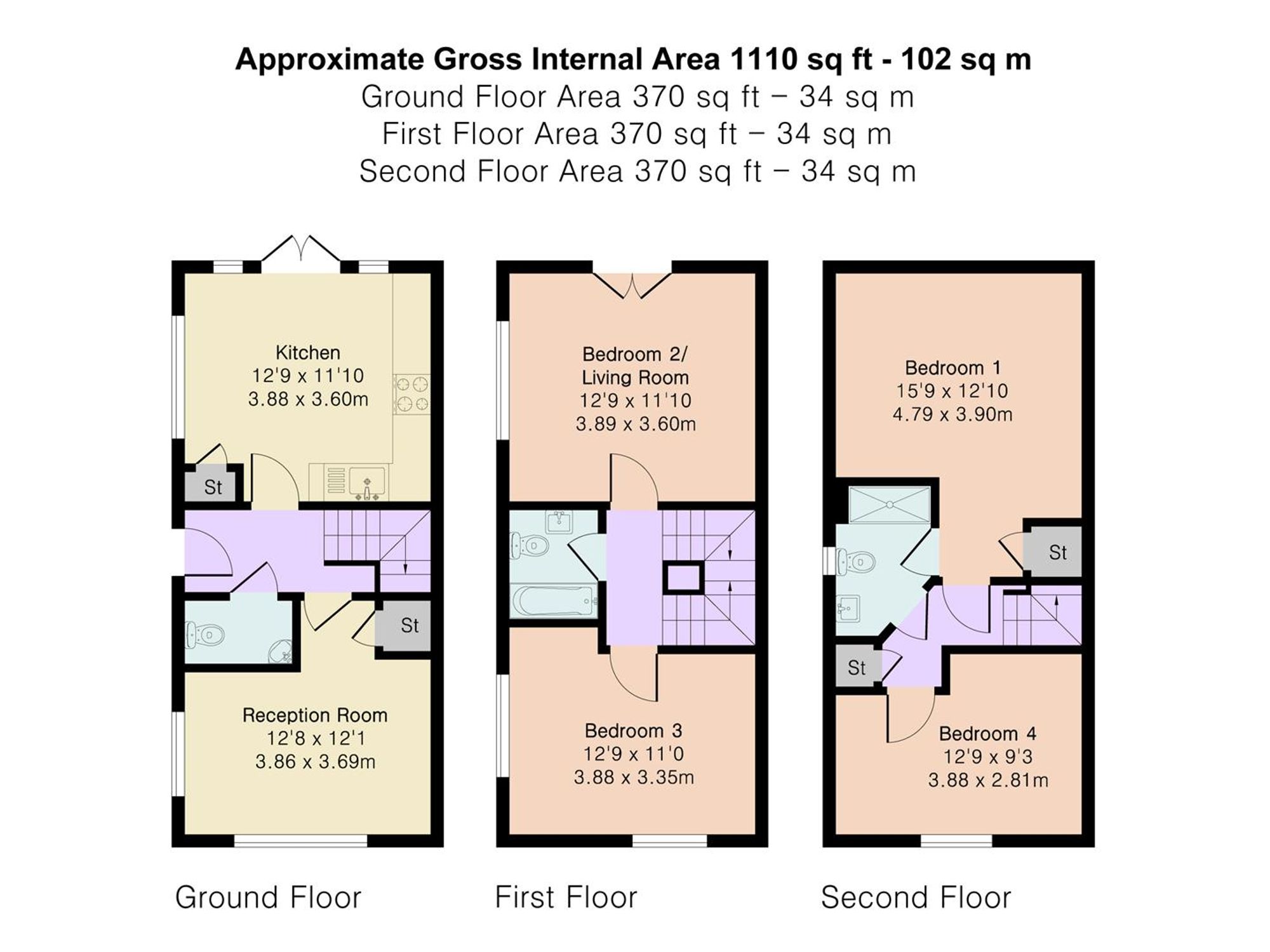 13 Gallows Way, Hertford floorplan