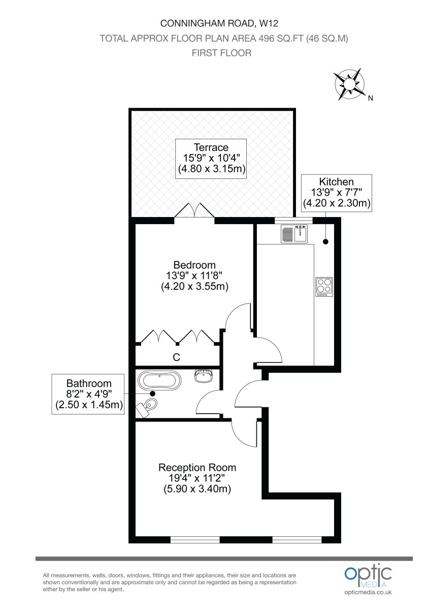 Coningham Road, London floorplan
