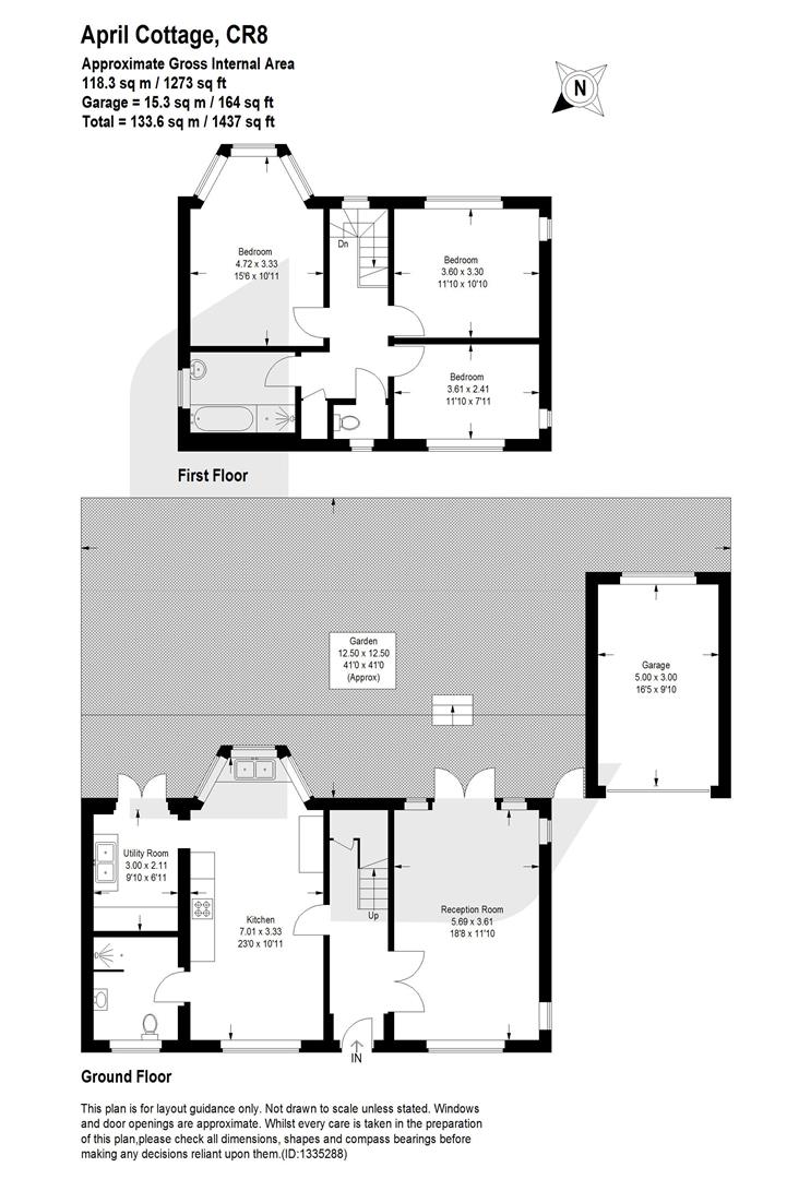 April Cottage, 11, Hereward Avenue, Purley floorplan