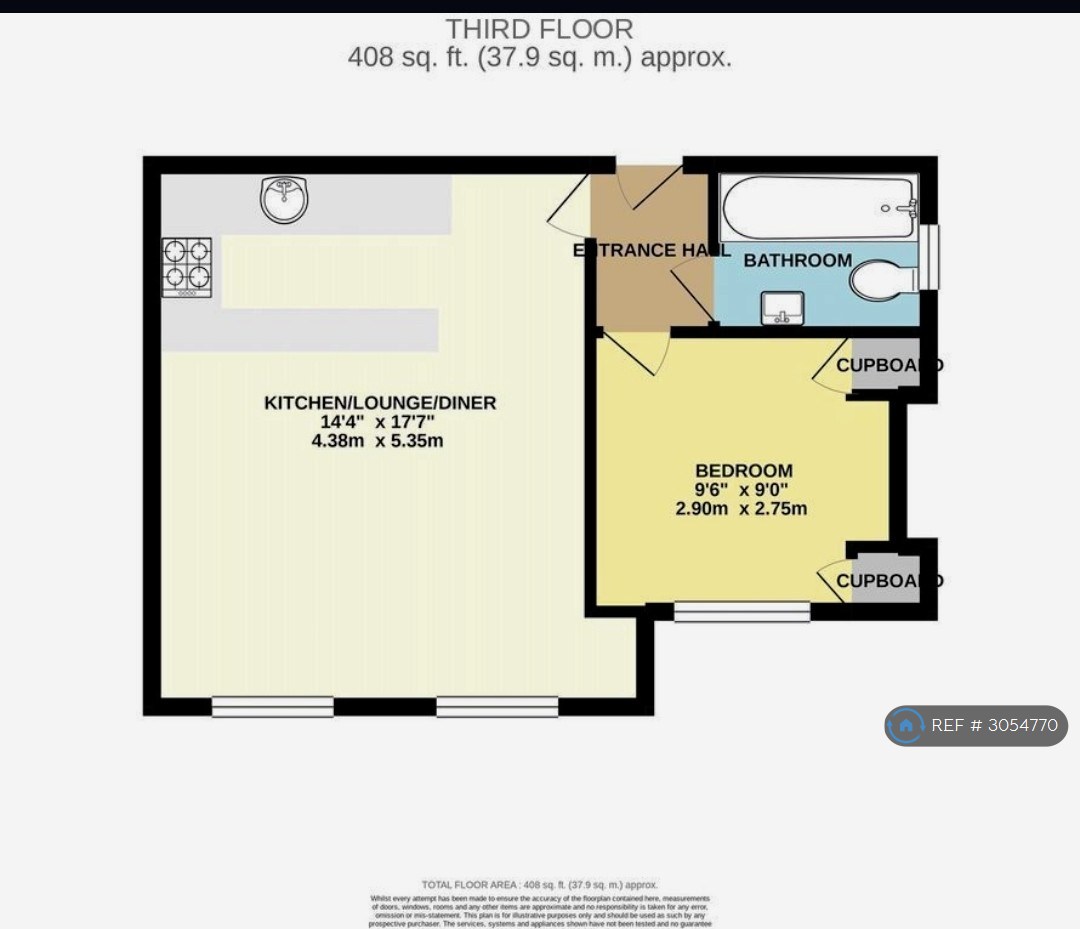 Flat E, Bath Road, Reading floorplan