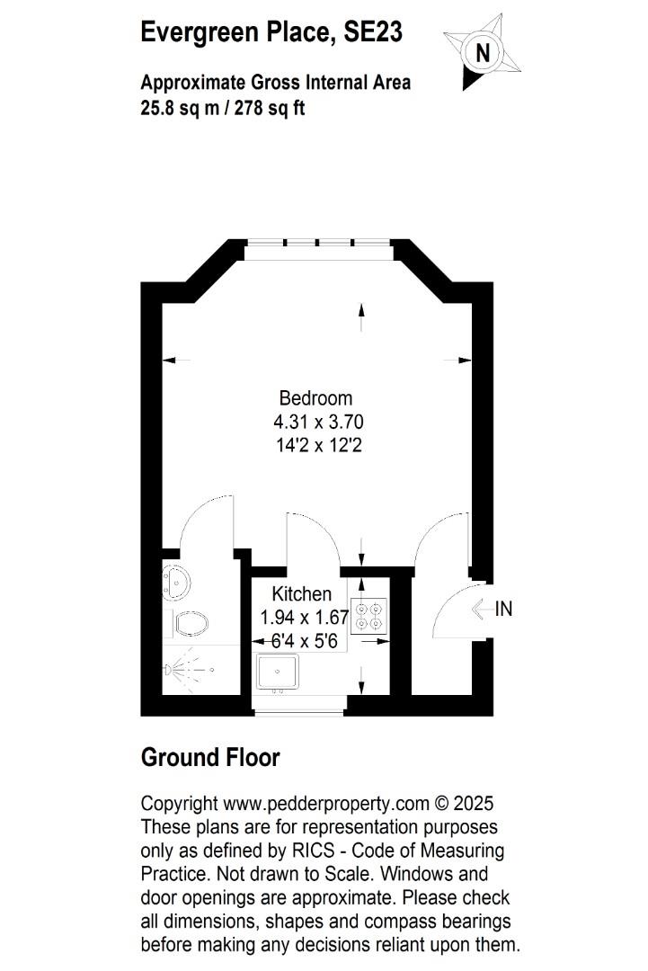 Flat 3, Evergreen Place, London floorplan