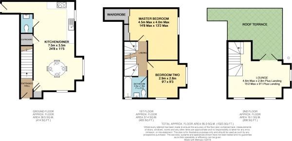 2 Bedrooms Terraced house to rent in Wensleydale Crescent, Milton Keynes MK14