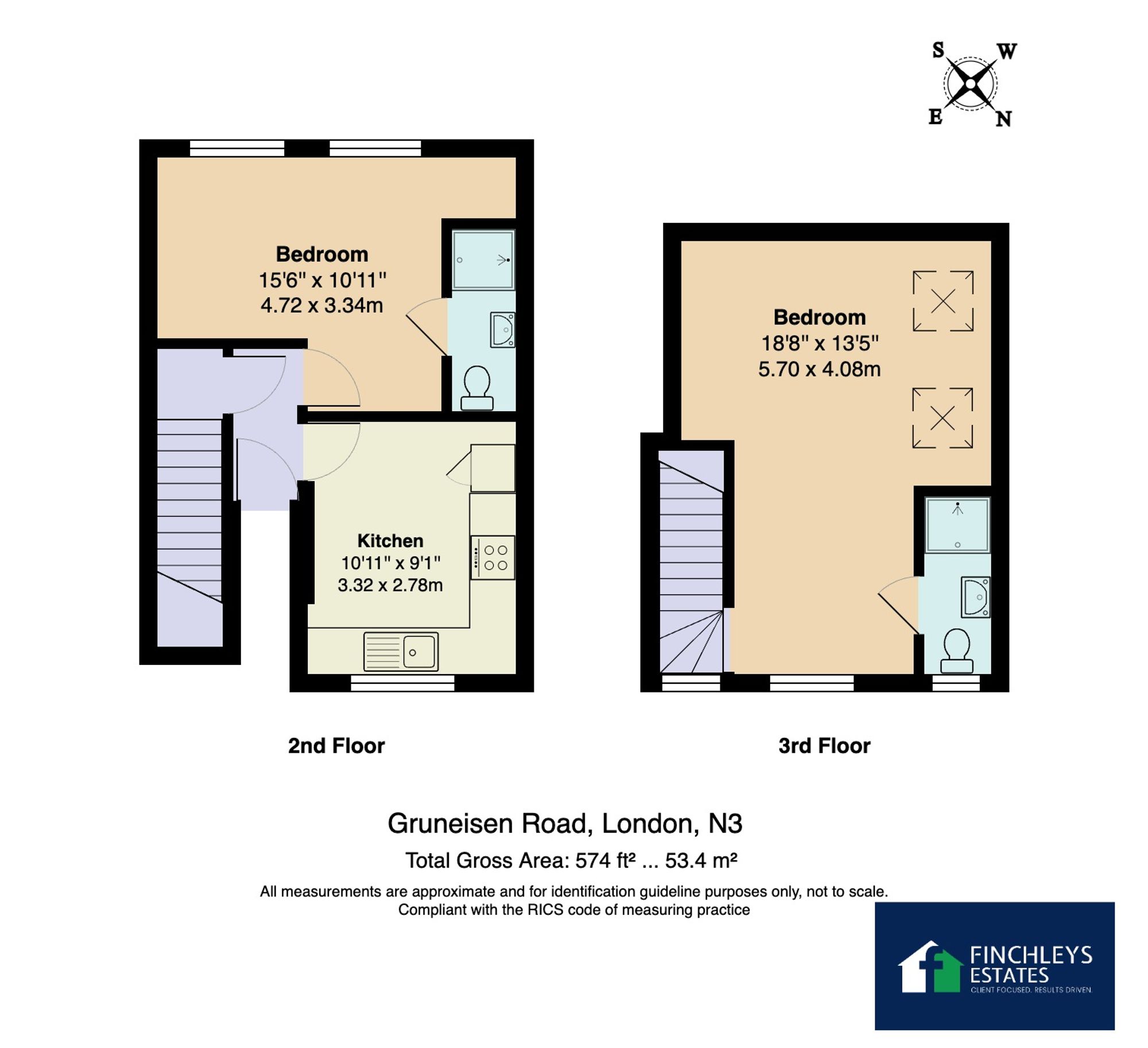 Flat 3, 6 Gruneisen Road, London floorplan