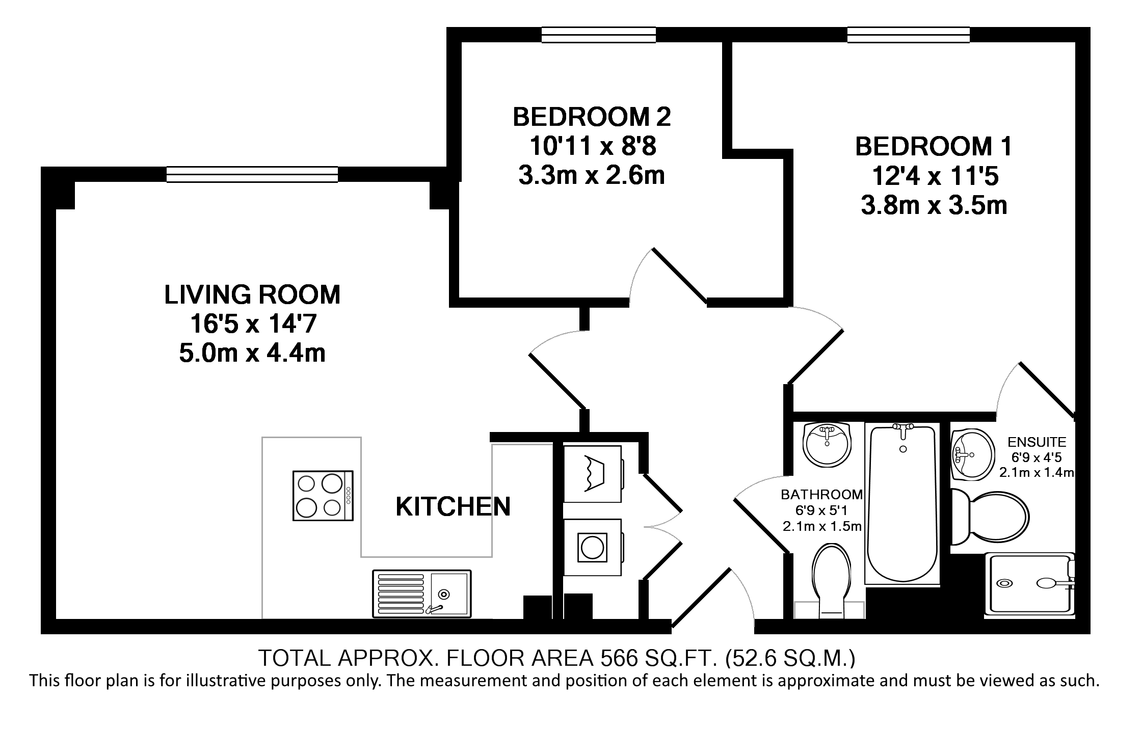 49, Empire House, Welwyn Garden City floorplan