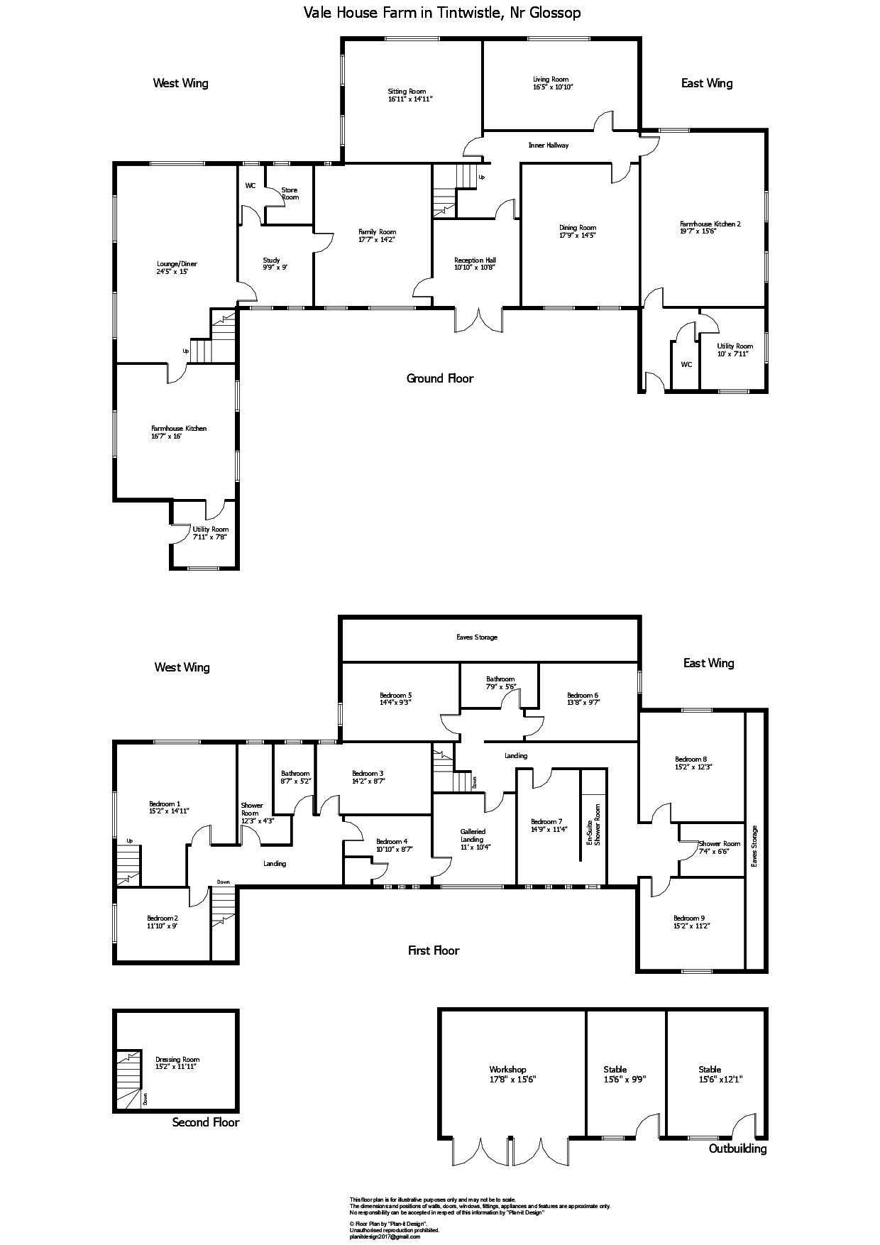 9 Bedrooms Farmhouse for sale in Tintwistle, Glossop SK13