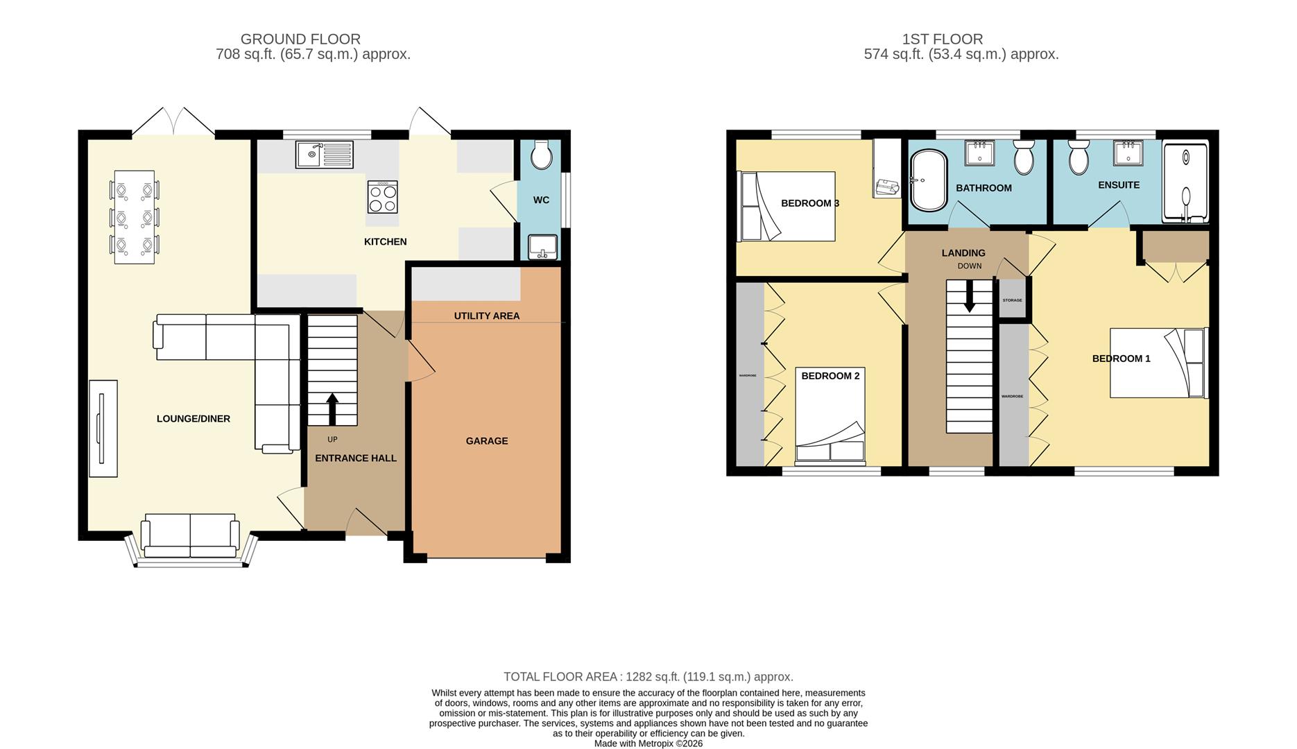 65, Highlands Road, Basildon floorplan