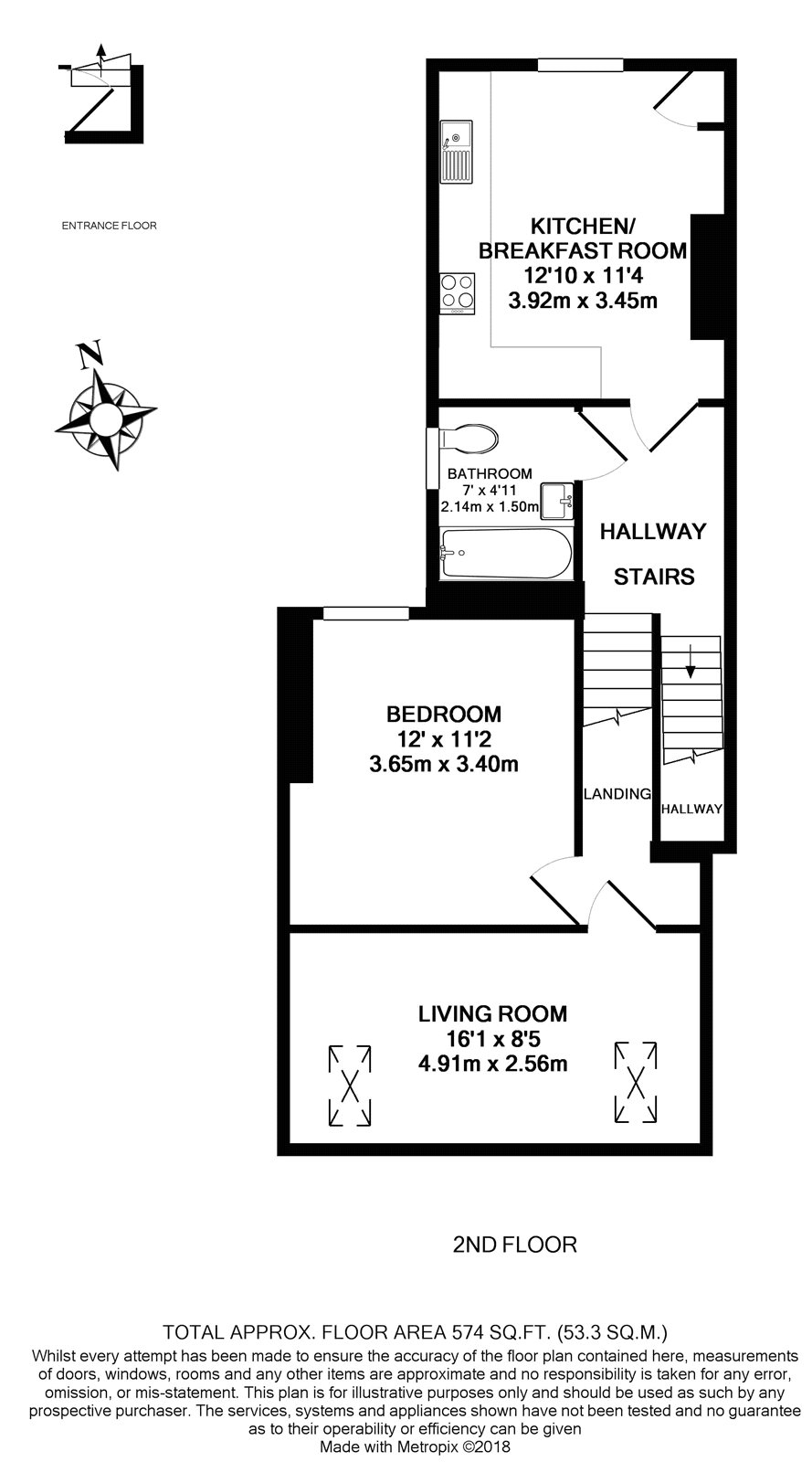 1 Bedrooms Flat to rent in Cotleigh Road, London NW6