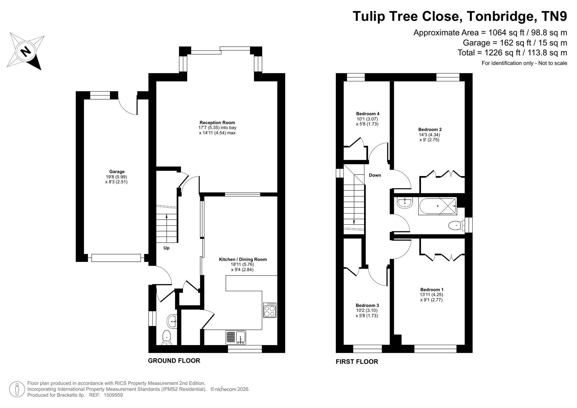 17 Tulip Tree Close, Tonbridge floorplan