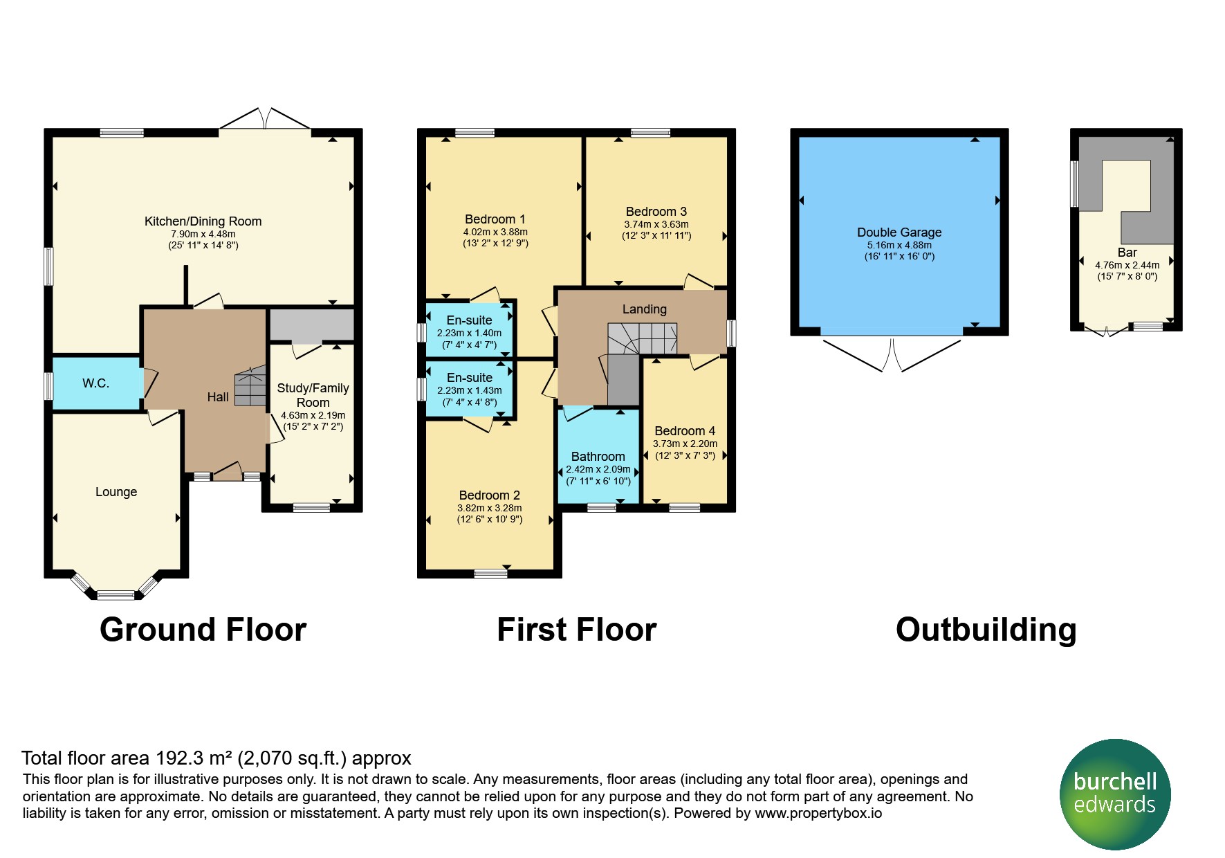 36, High Bank Road, BURTON-ON-TRENT floorplan