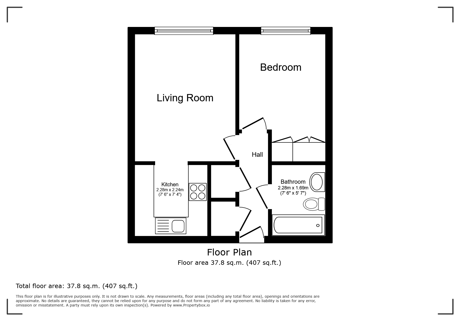 Flat 28, Brook Court, 78, Wordsworth Drive, Sutton floorplan