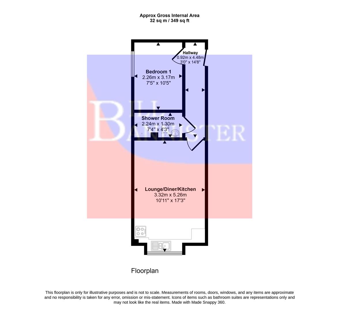 Apartment 13, Lamorak House, Breaview Park Lane, Redruth floorplan