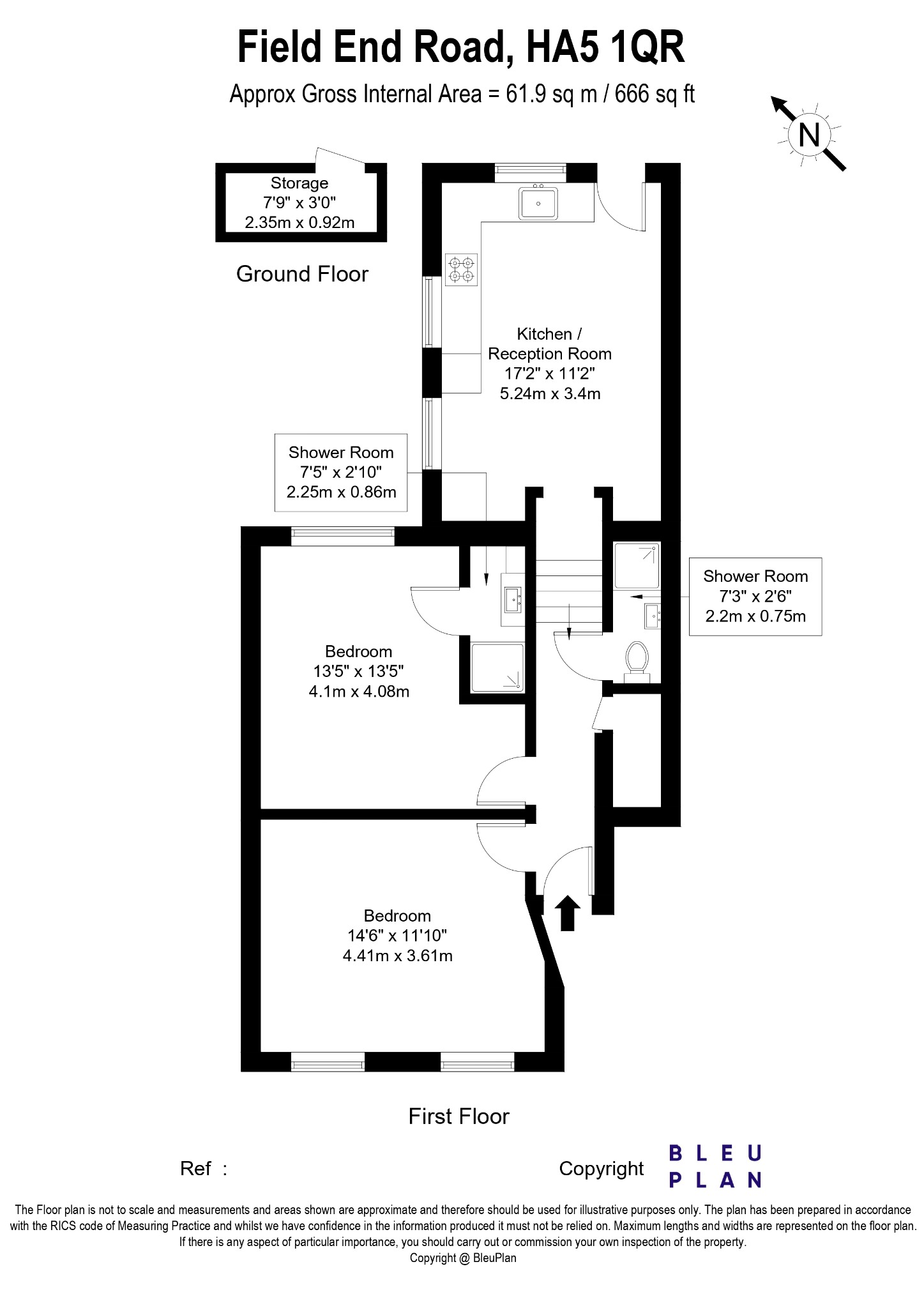 183a, Field End Road, Pinner floorplan