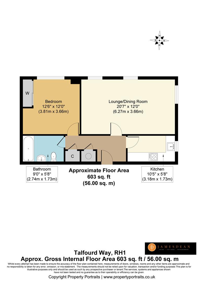 17, Talfourd Way, Redhill floorplan