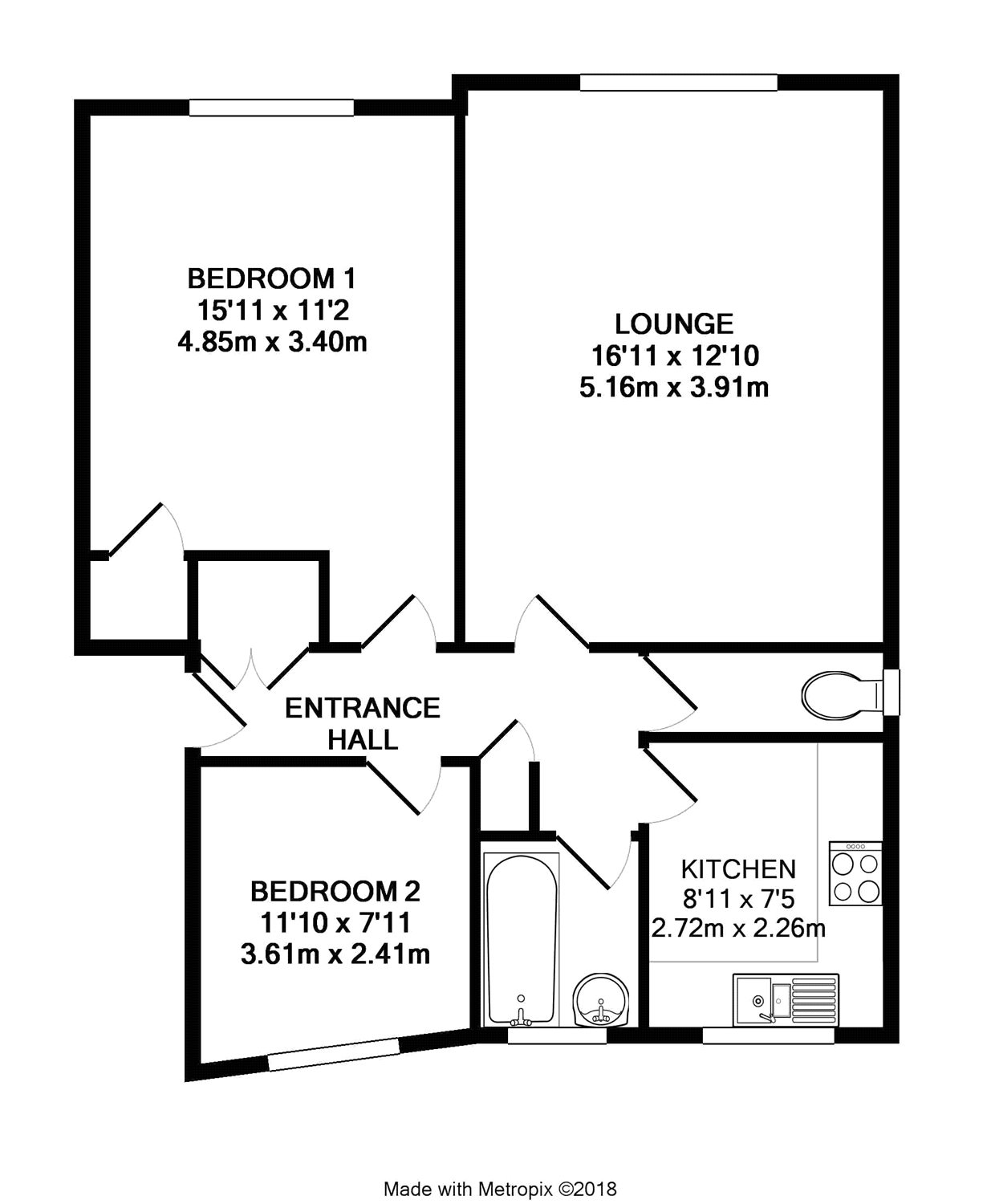 2 Bedrooms Flat for sale in Fontwell Close, Rustington, Littlehampton BN16