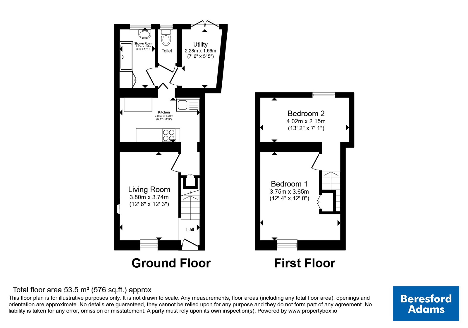 3 Pentre Uchaf Terrace,, Pentre Uchaf, Gwynedd floorplan