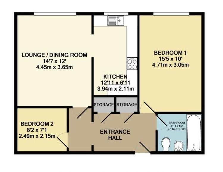 18, 80, Pineridge Court, Bells Hill, Barnet floorplan