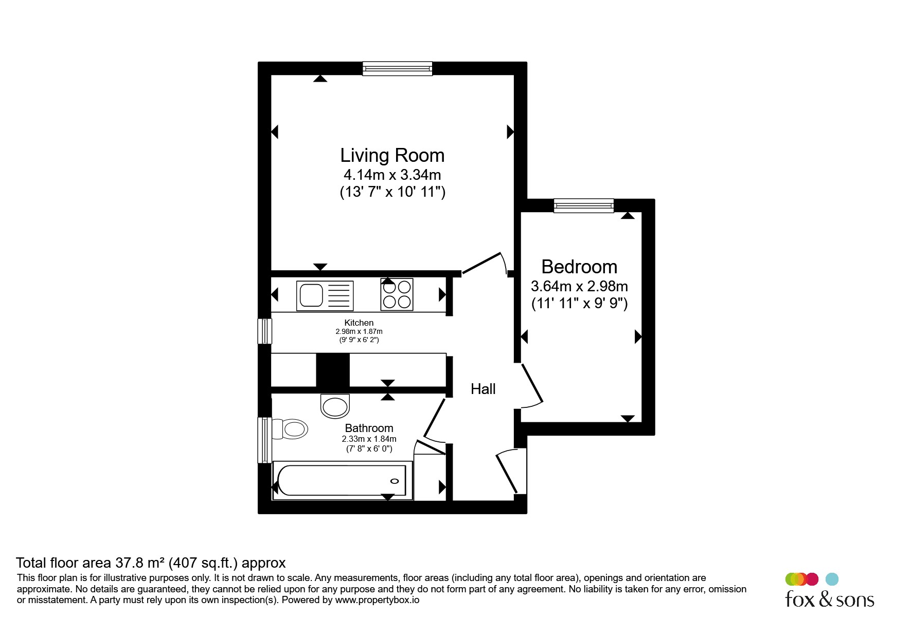 Flat 8, Dorrick Court, Archers Road, Southampton floorplan